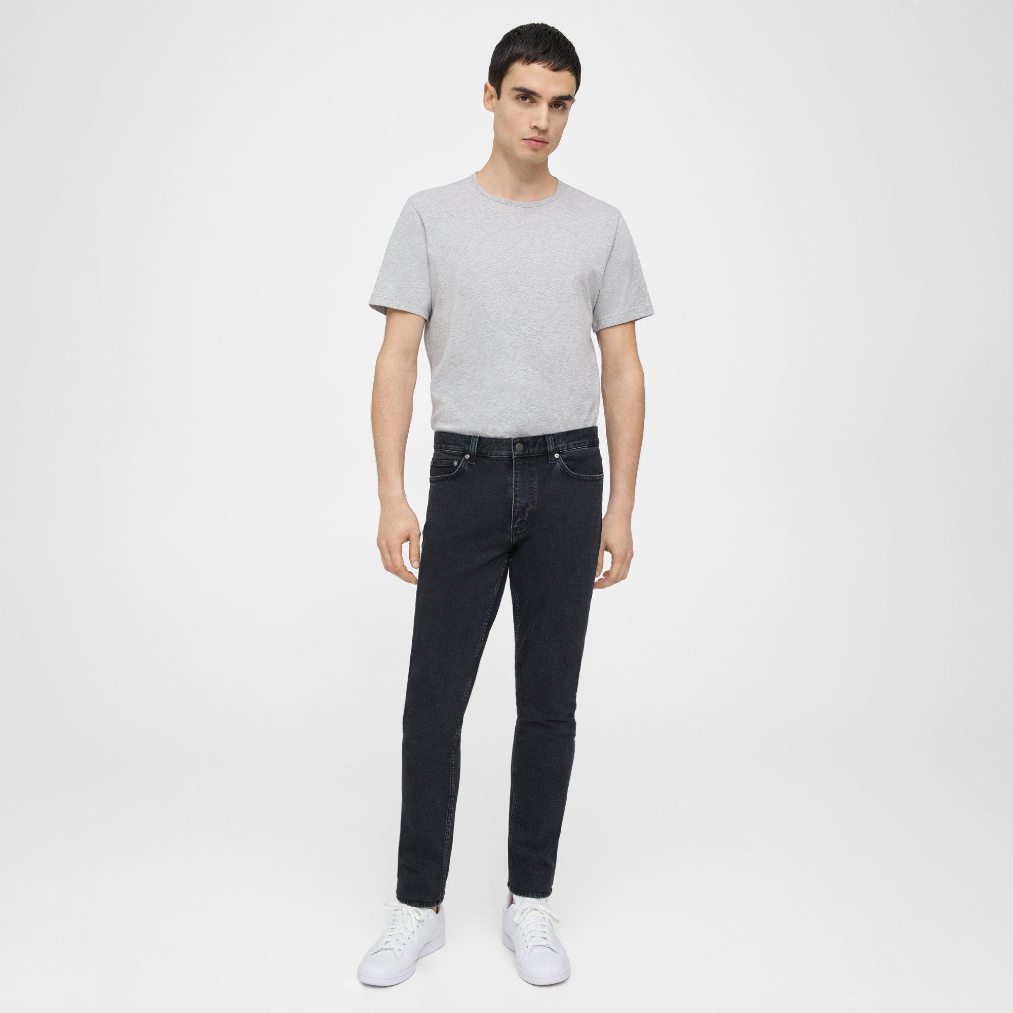 Theory Skinny Fit Jean In Stretch Denim In Washed Black