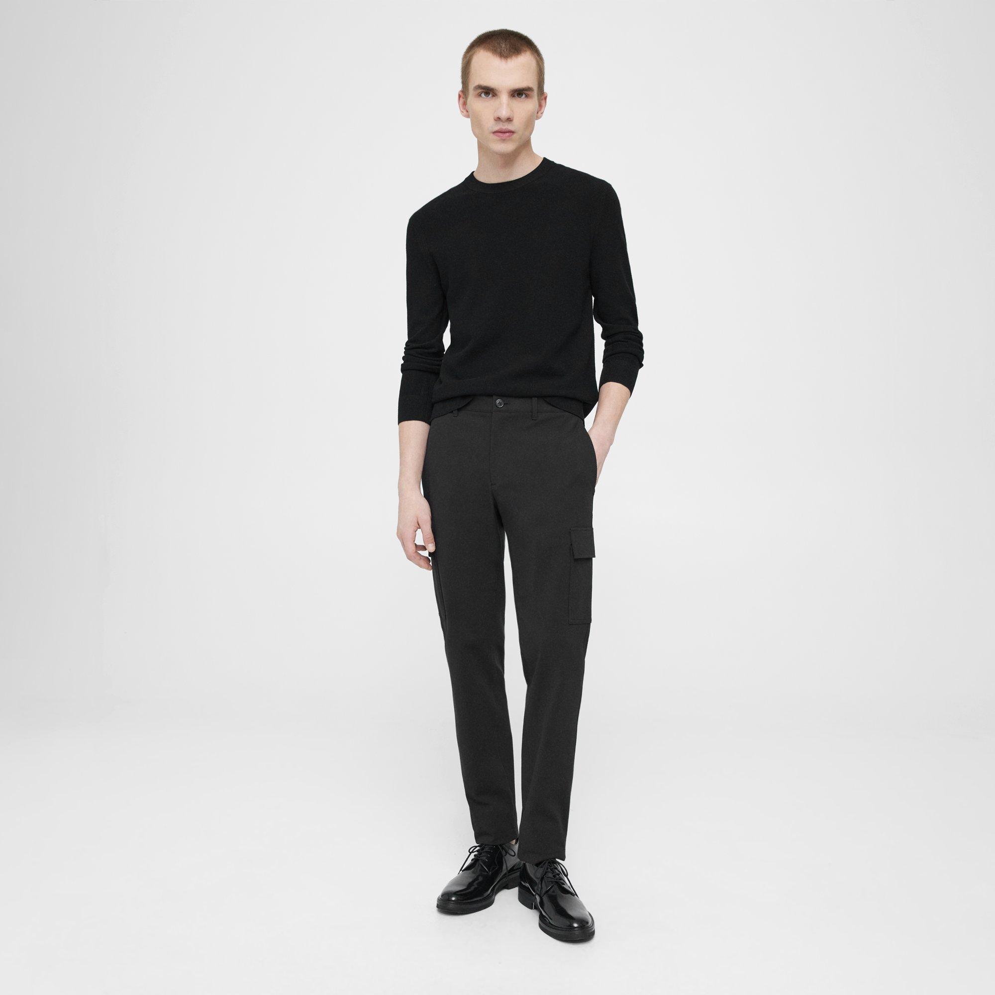 Theory Zaine Cargo Pant In Neoteric Twill In Black