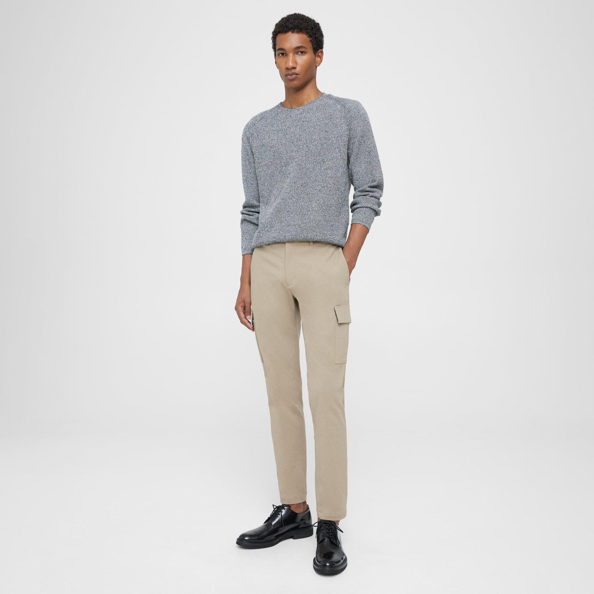 Theory Zaine Cargo Pant In Neoteric Twill In Bark