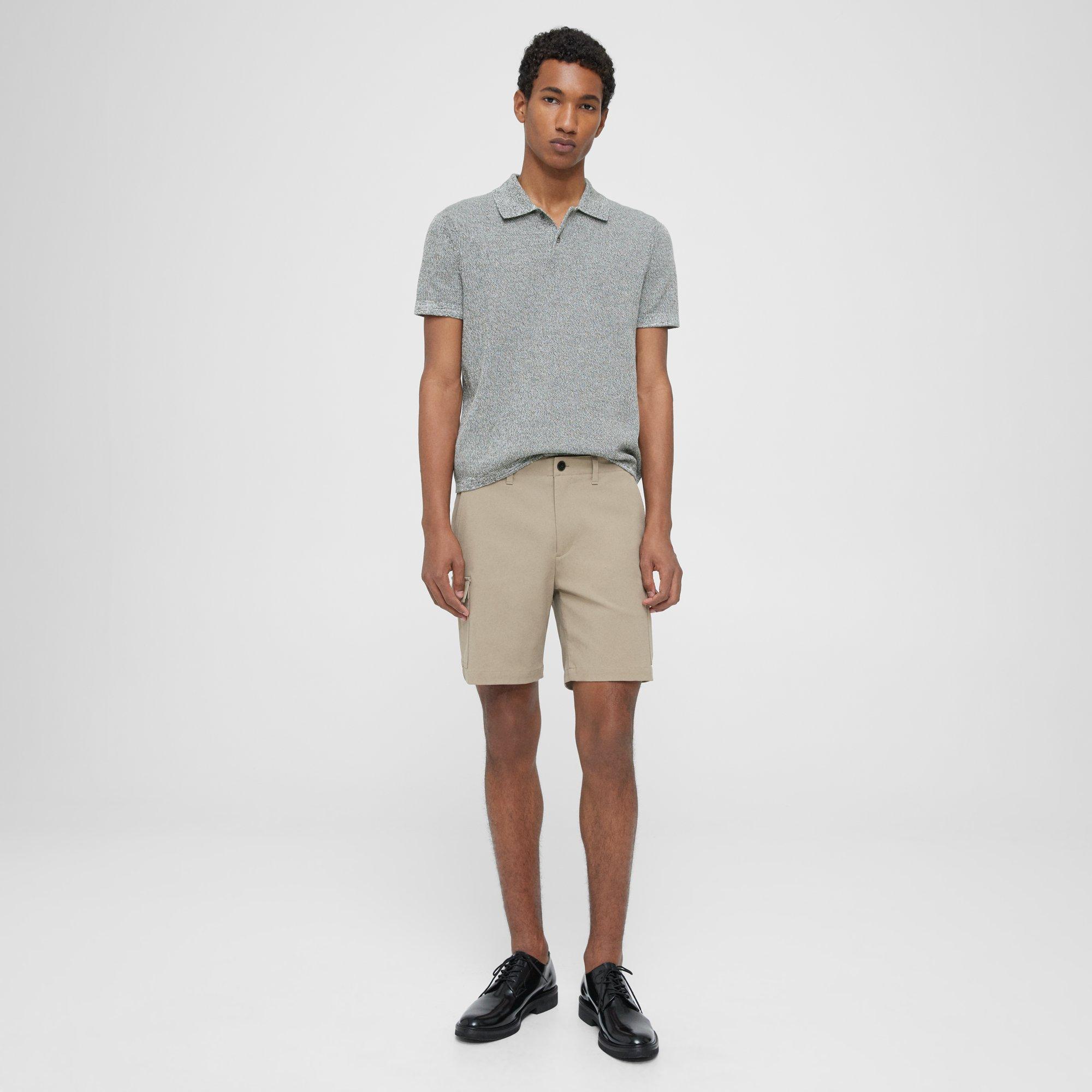 Theory Zaine Cargo Short In Neoteric Twill In Bark