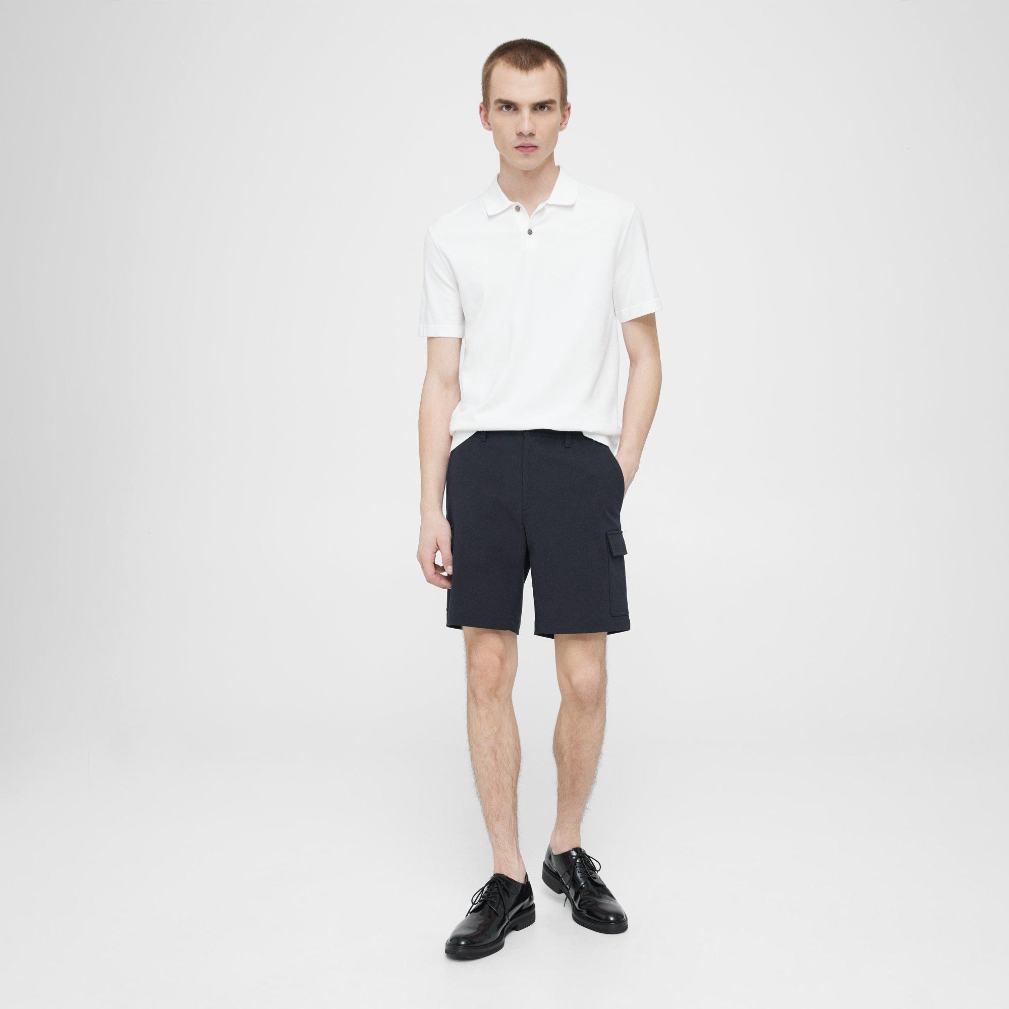 Theory Zaine Cargo Short In Neoteric Twill In Baltic