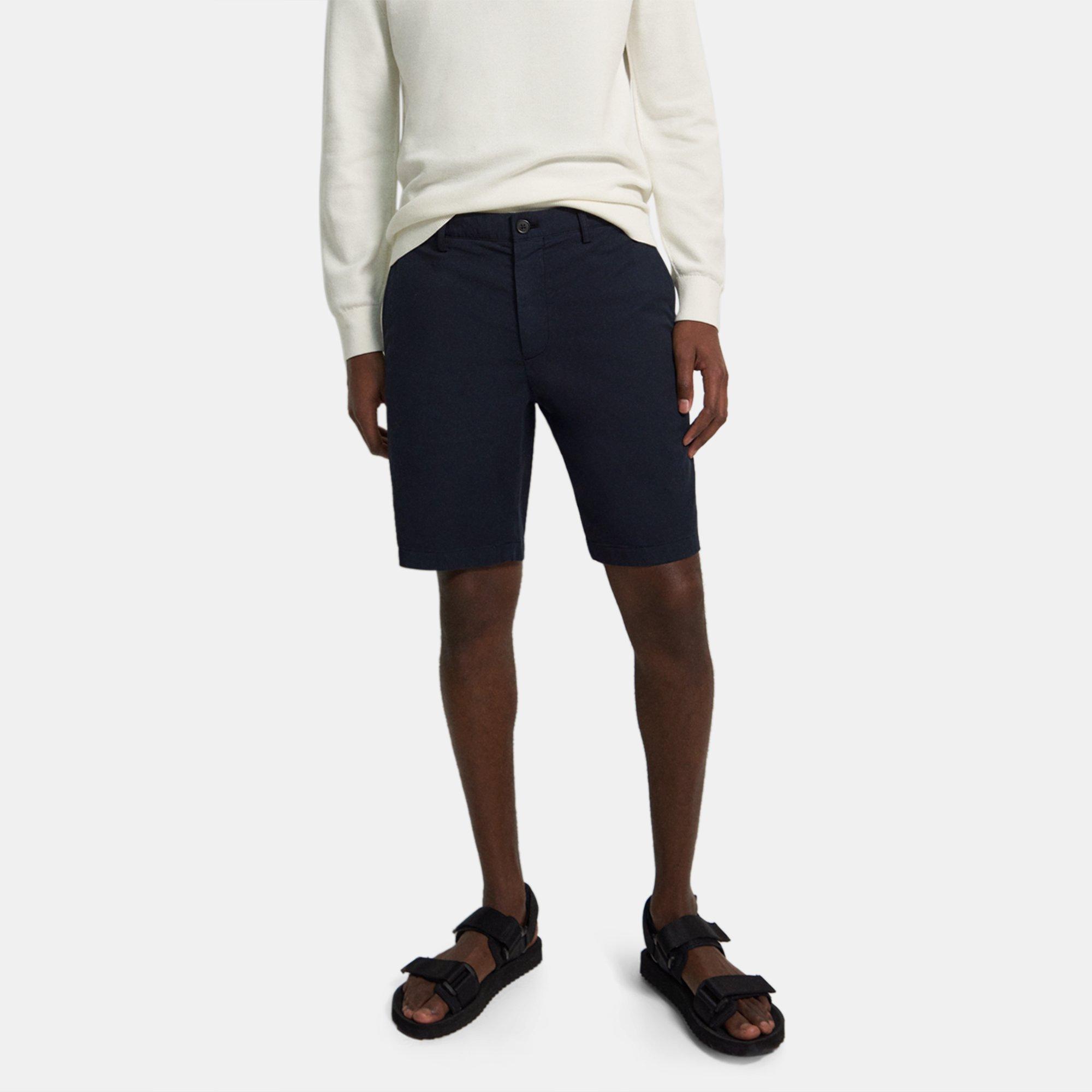 Theory Zaine Patton Organic Cotton Shorts In Baltic