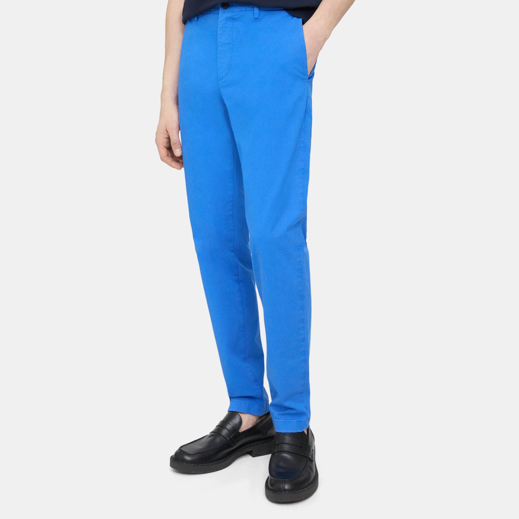 Theory Zaine Pant In Organic Cotton In Palace Blue