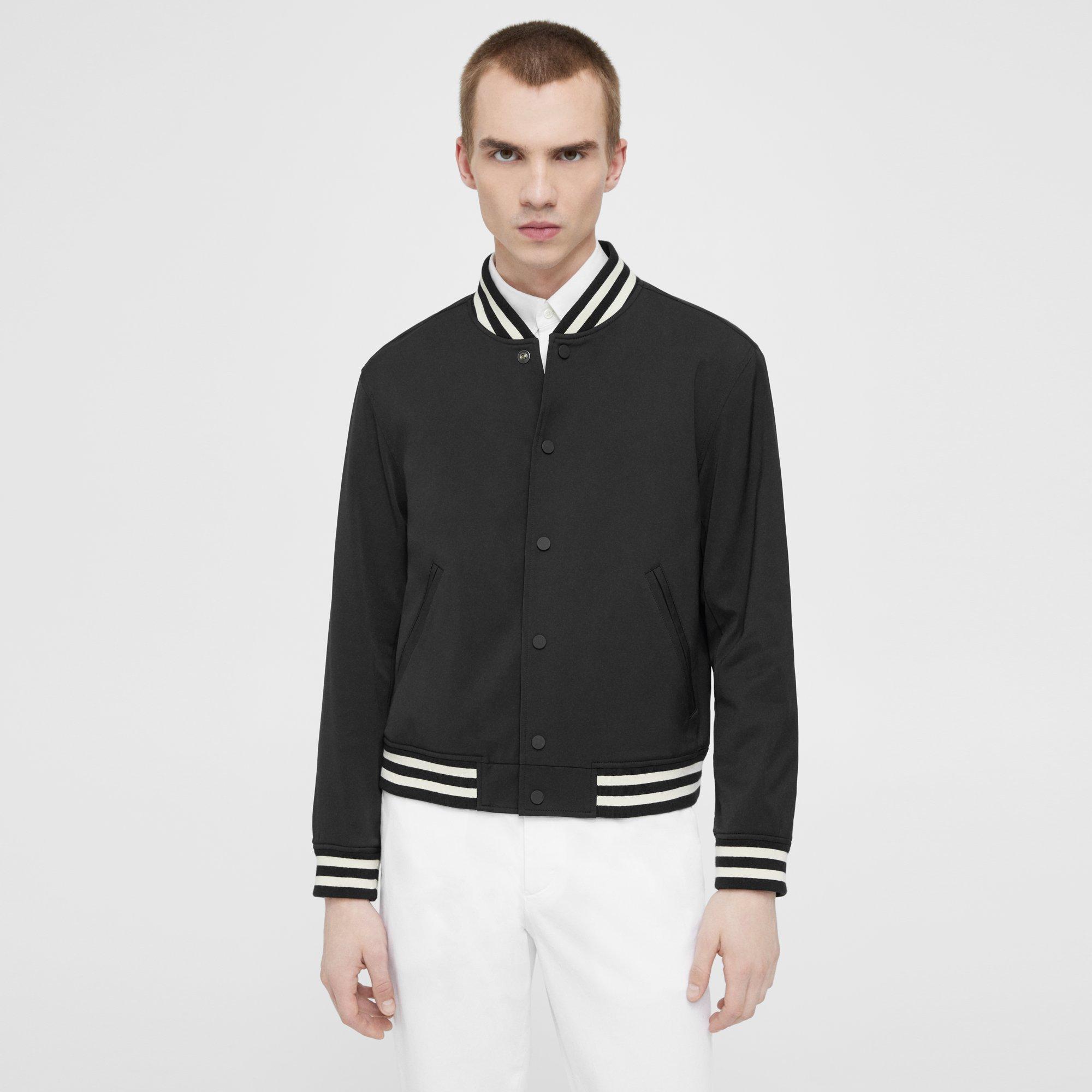 Theory Varsity Jacket In Neoteric In Black