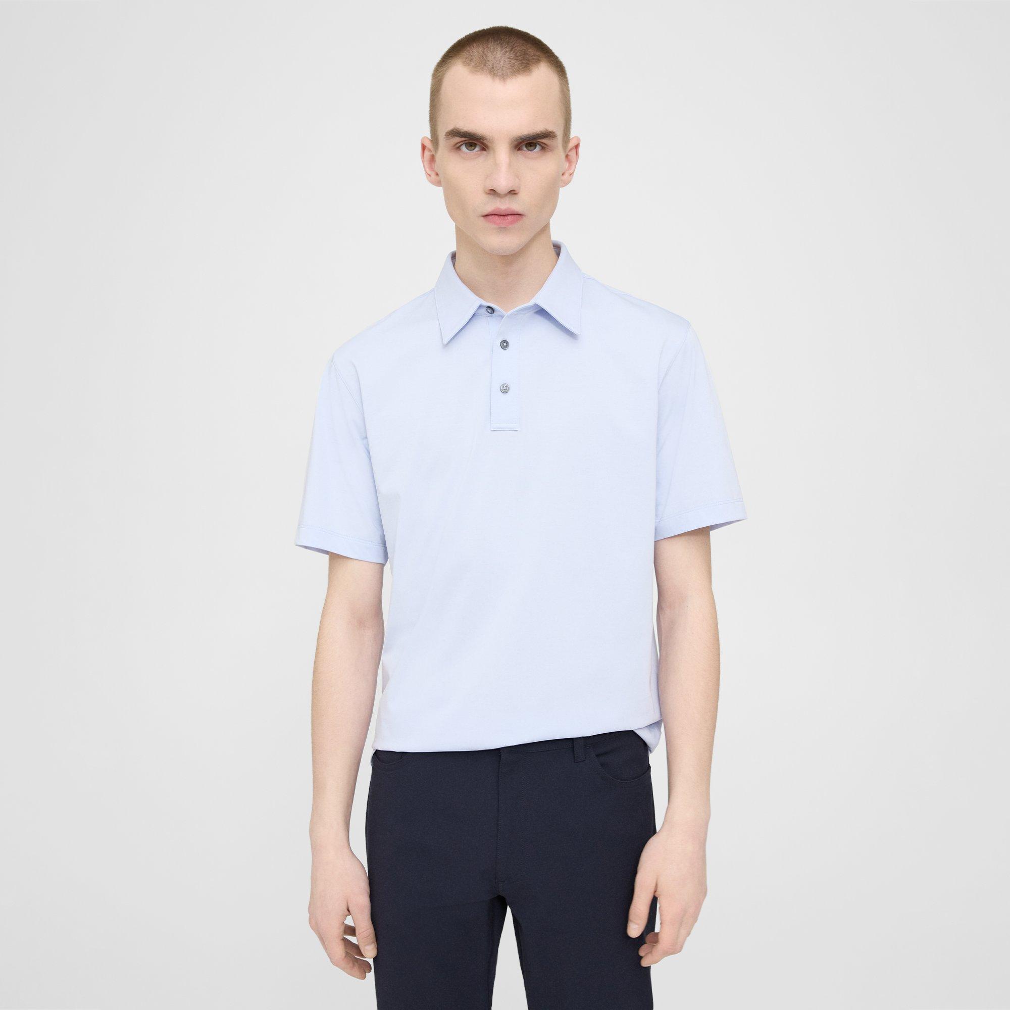 Theory Ronan Polo Shirt In Structure Knit In Olympic