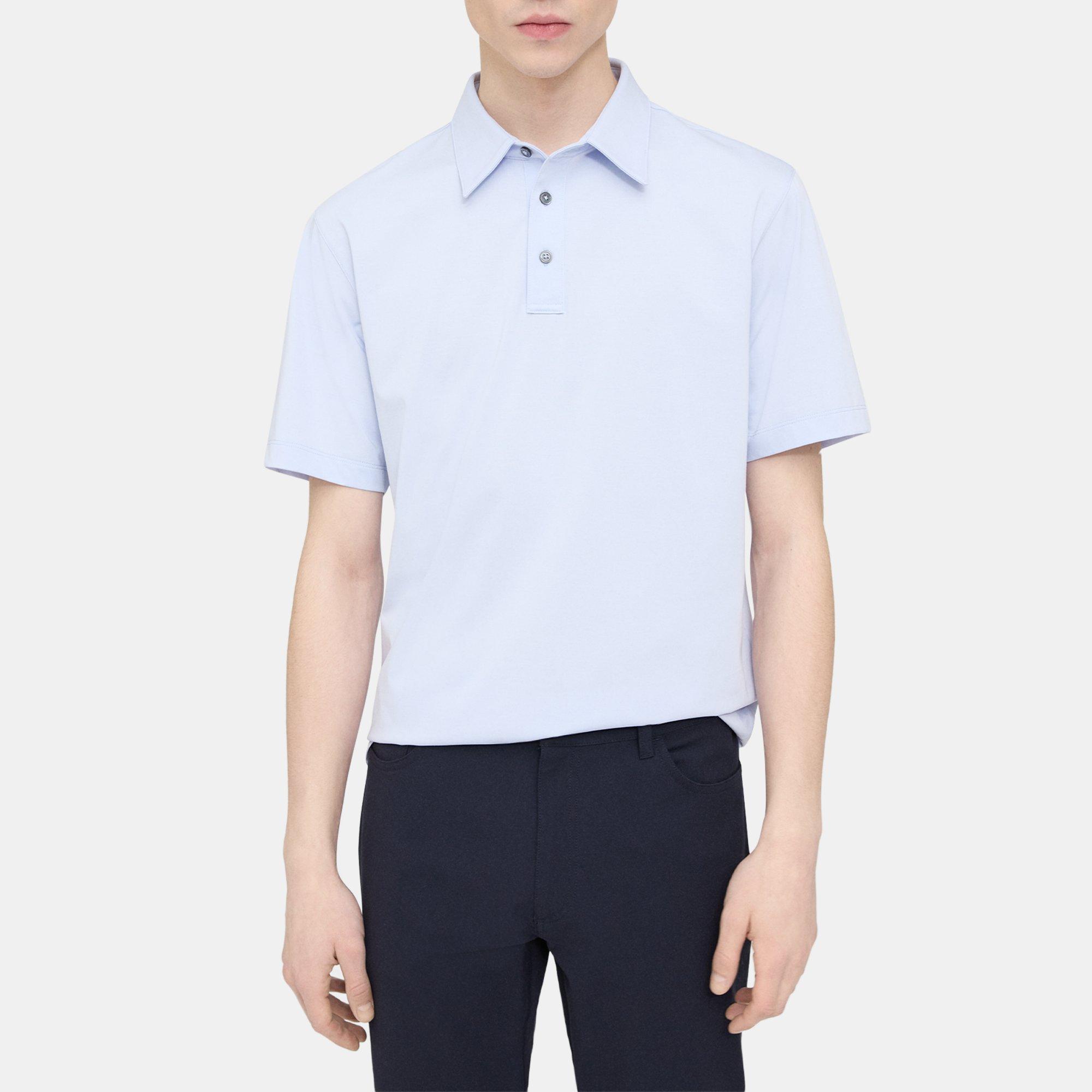 Theory Ronan Polo Shirt In Structure Knit In Olympic