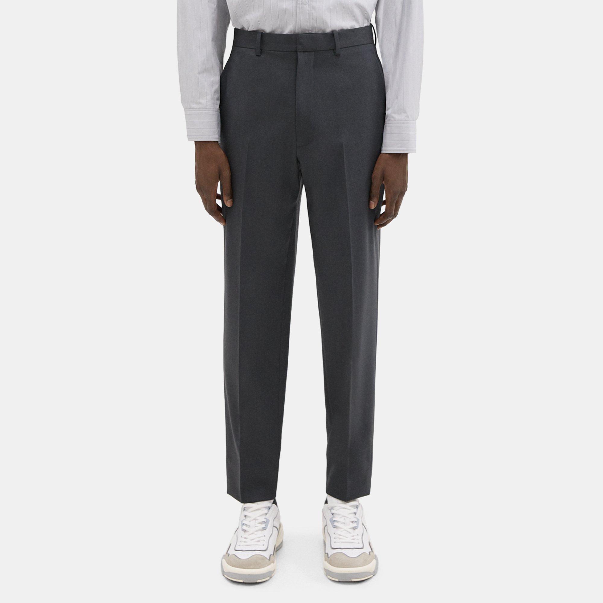 THEORY TAPERED WOOL GABARDINE PANT