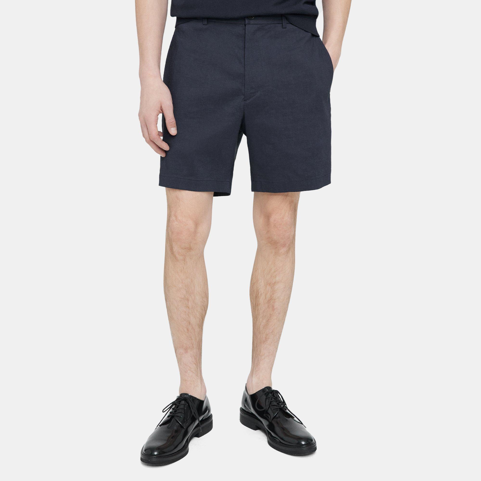 Theory Curtis Drawstring Short In Good Linen In Space