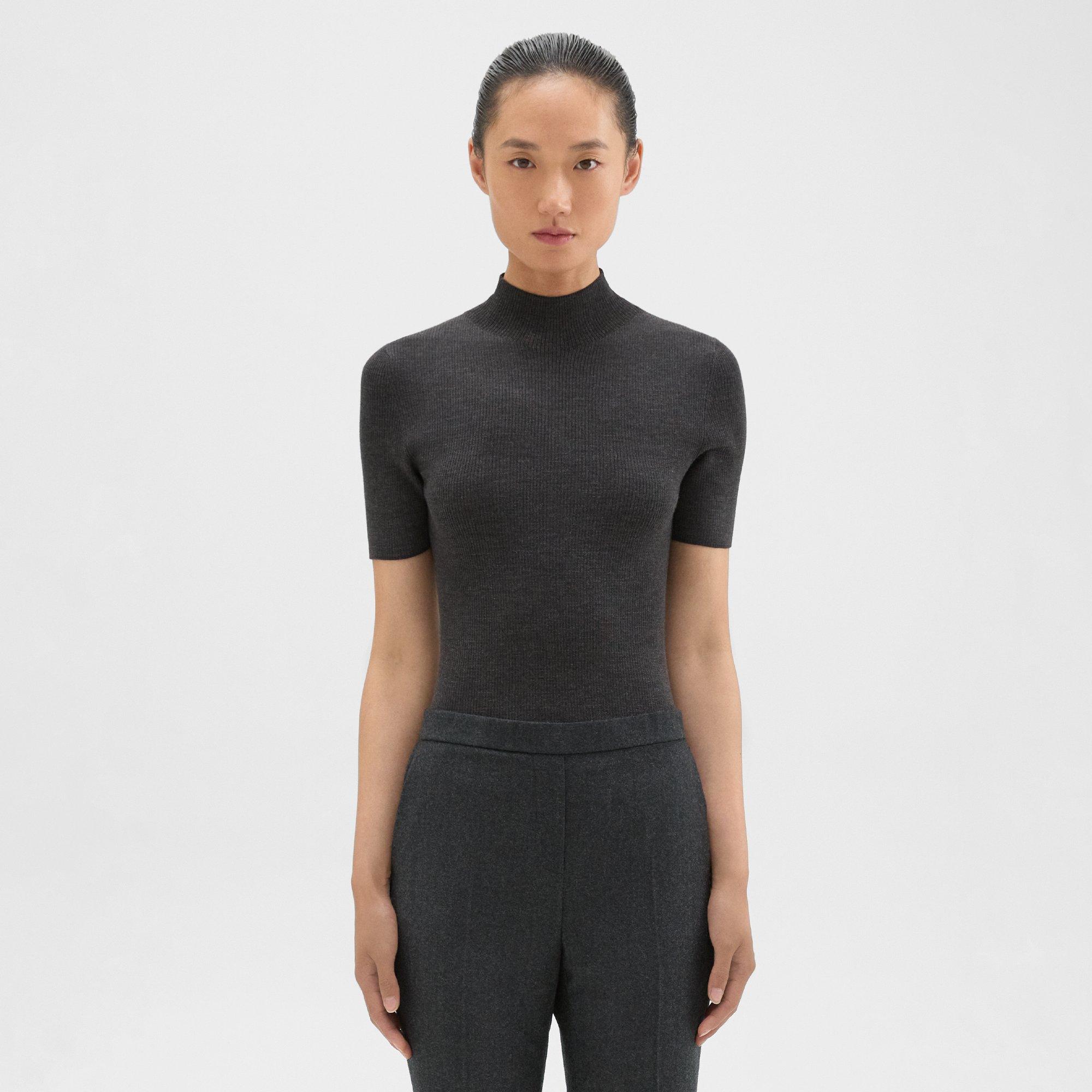 THEORY LEENDA TURTLENECK SWEATER IN REGAL WOOL