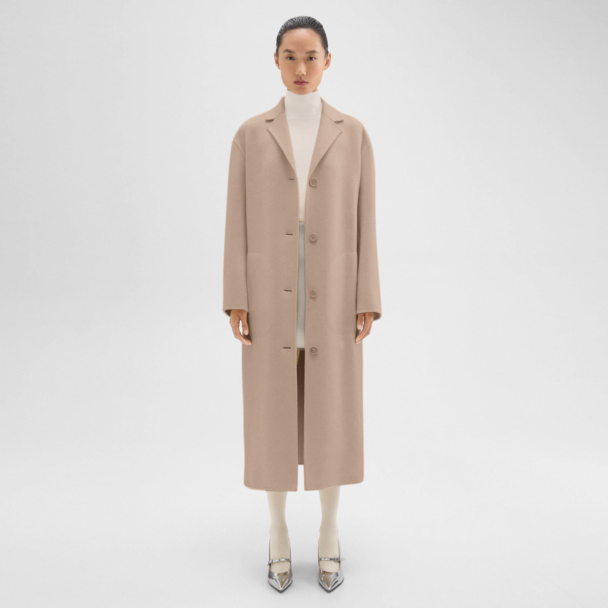 Belted Coat in Double-Face Wool-Cashmere