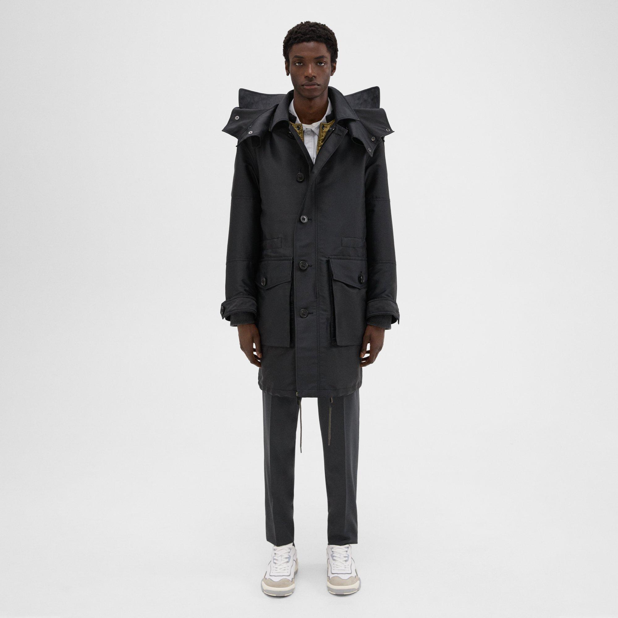 Theory 3-in-1 Recycled Poly Parka In Black