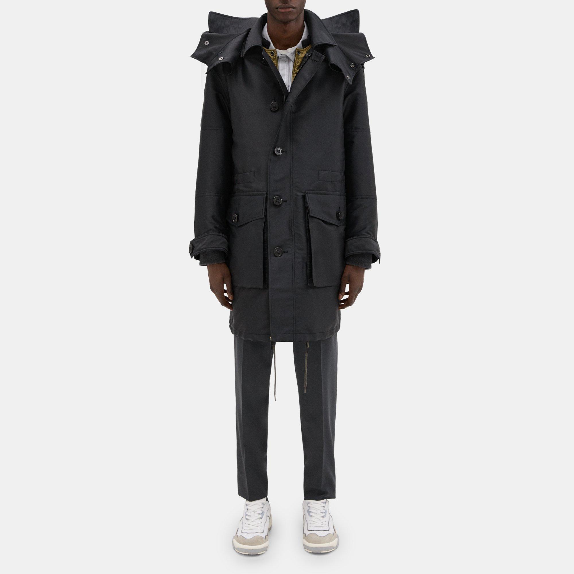 Theory 3-in-1 Recycled Poly Parka In Black