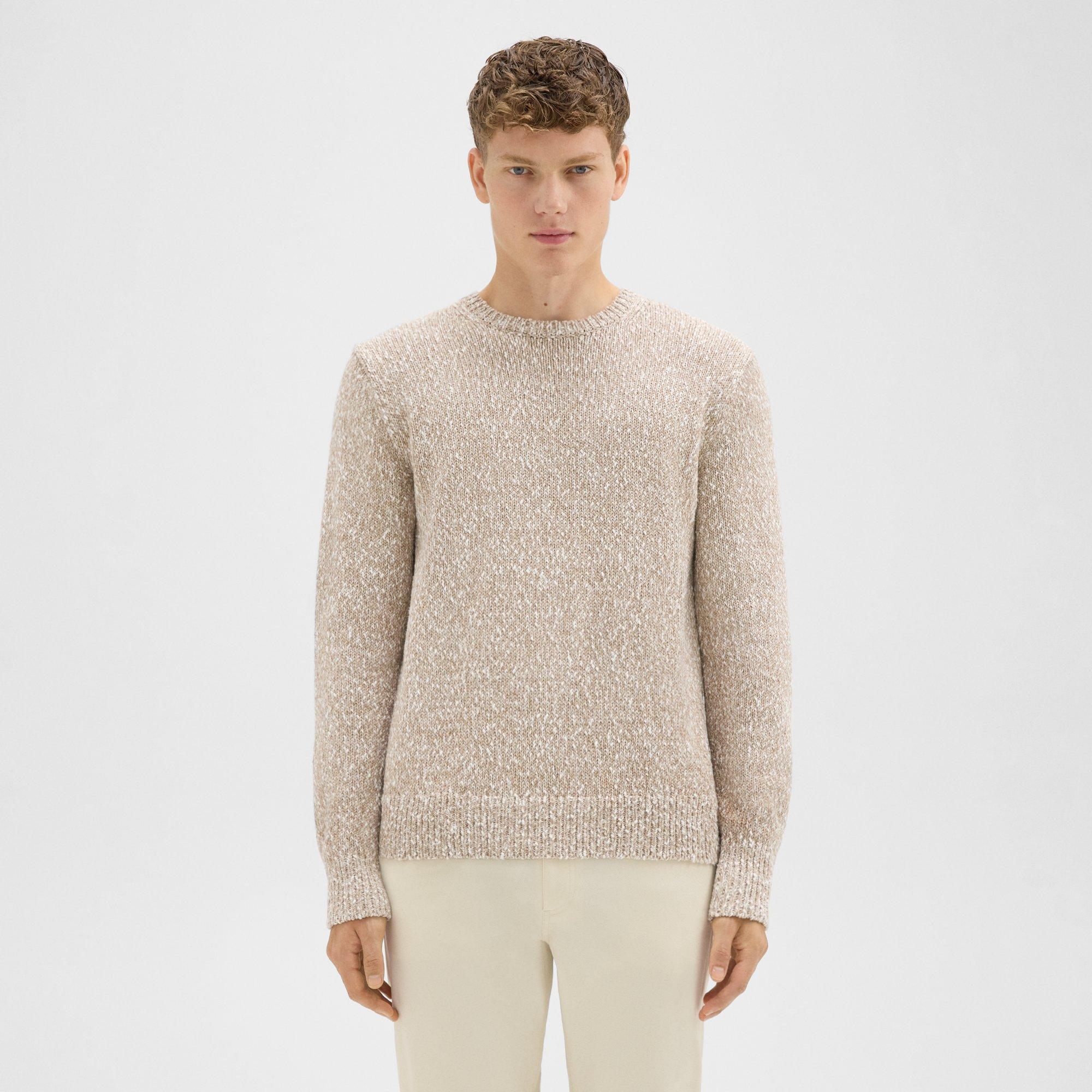 Theory Mauno Crewneck Sweater In Pumice Multi