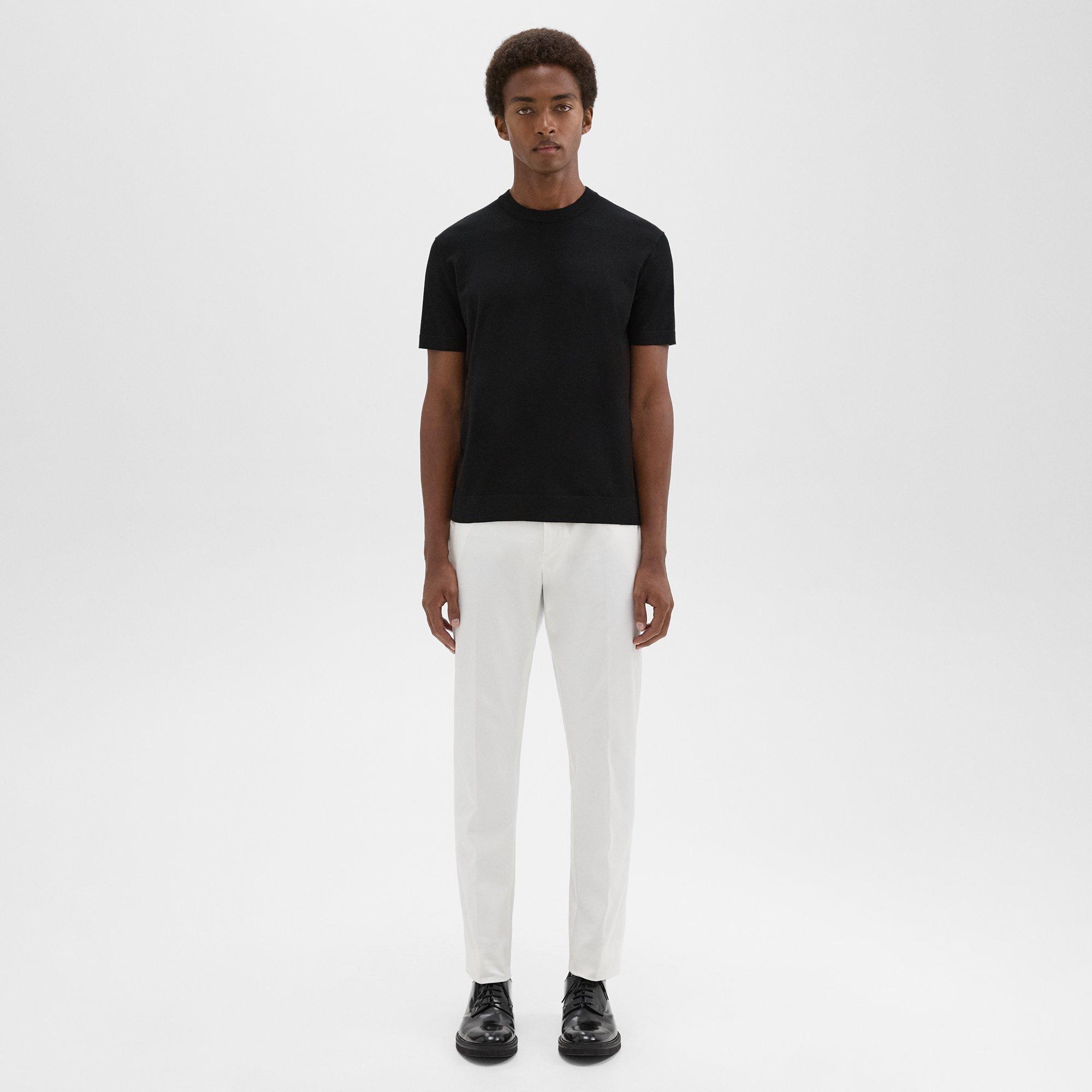 Theory Zaine Pant In Stretch Cotton In White