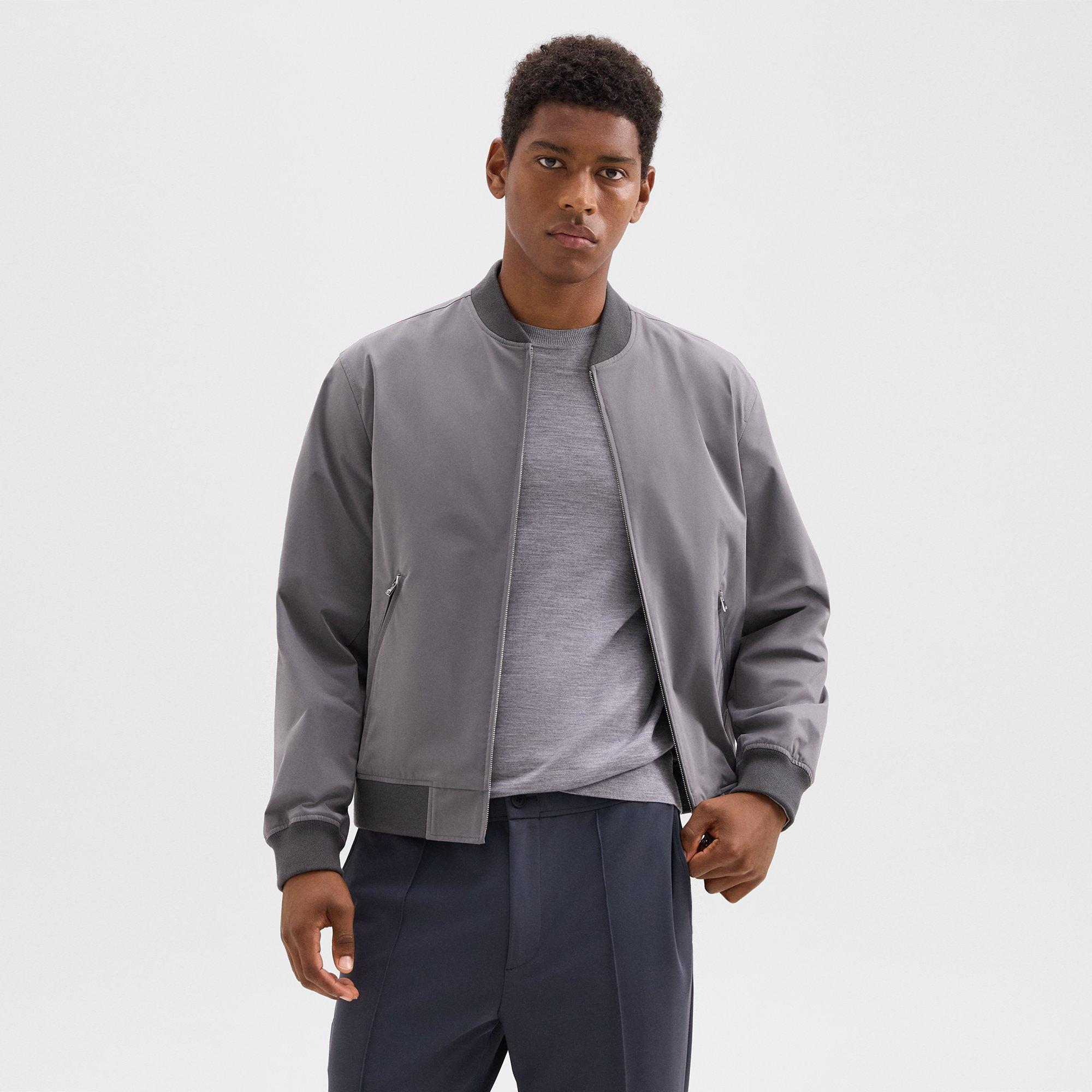 THEORY TAILORED BOMBER JACKET IN FOUNDATION TWILL 