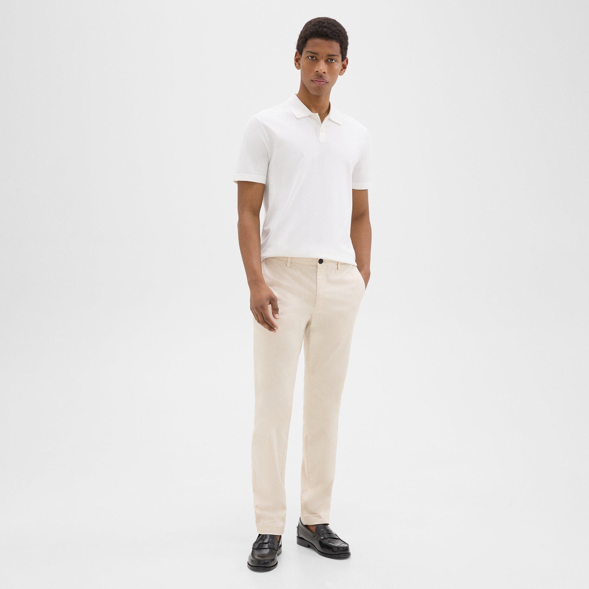 Theory Zaine Pant In Organic Cotton In New Sand