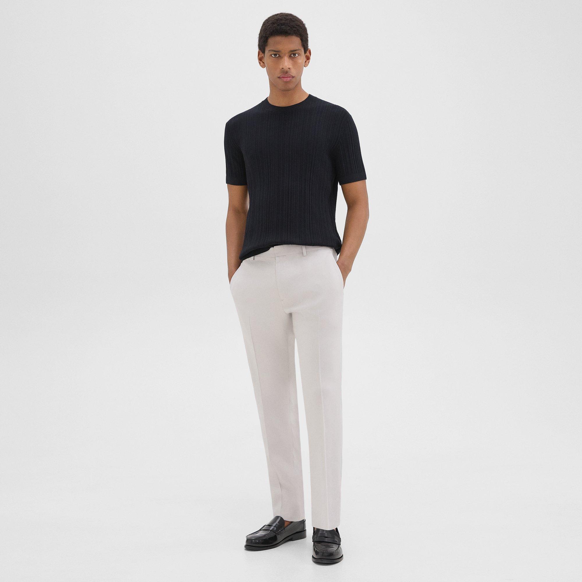 Shop Theory Zaine Pant In Linen-viscose In Limestone