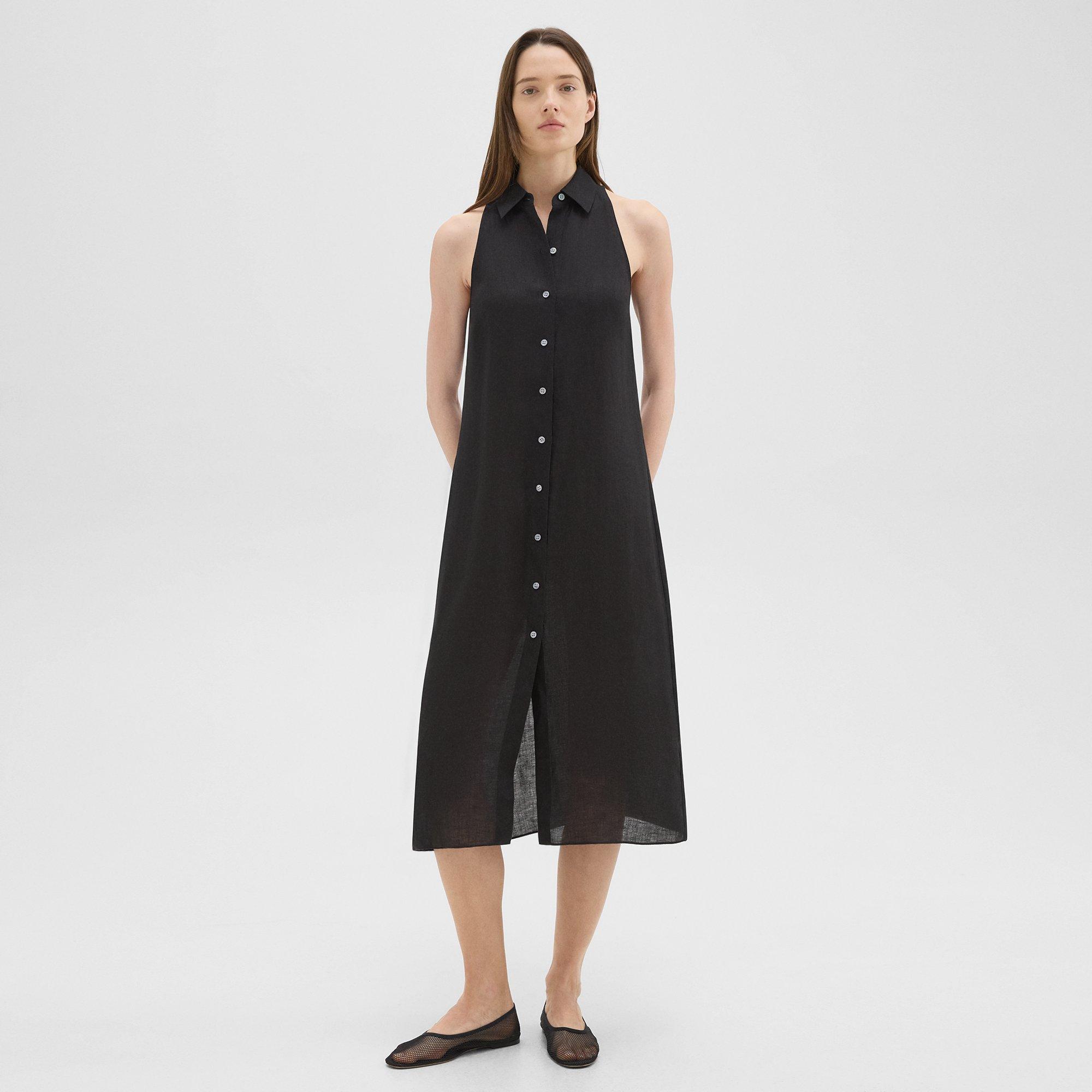 Halter Neck Shirt Dress