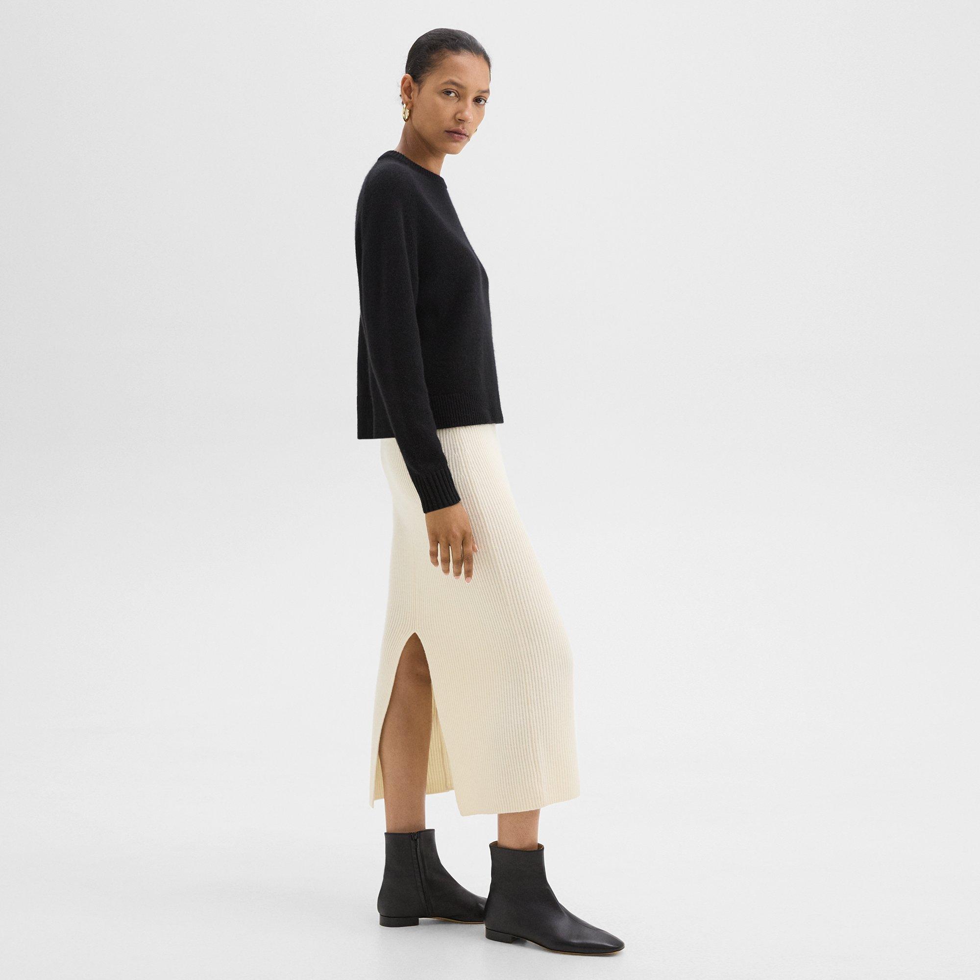 Theory Zip Bootie In Leather In Black