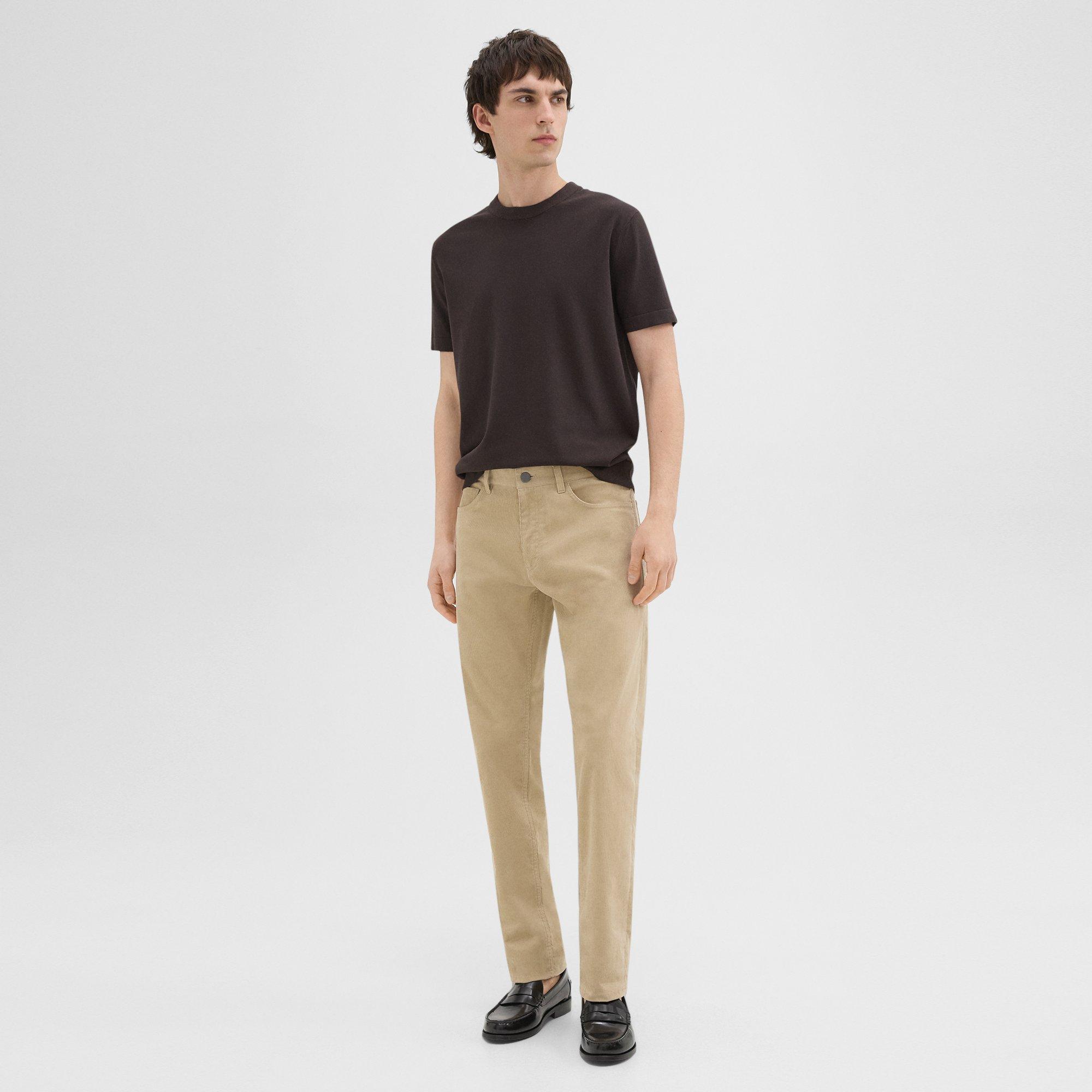 Theory Raffi 5-pocket Pant In Stretch Corduroy In Khaki