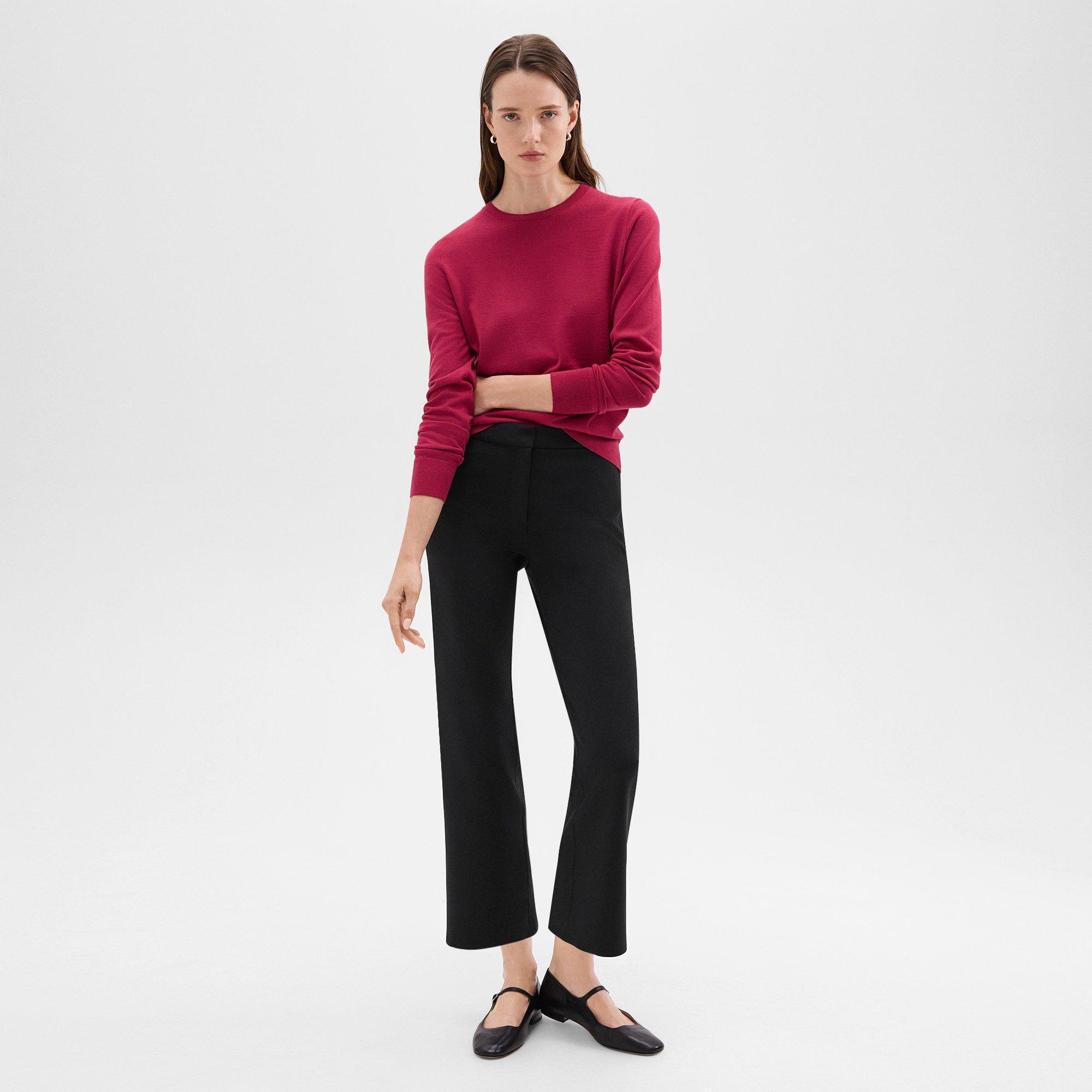 Theory Kick Pant In Scuba In Black