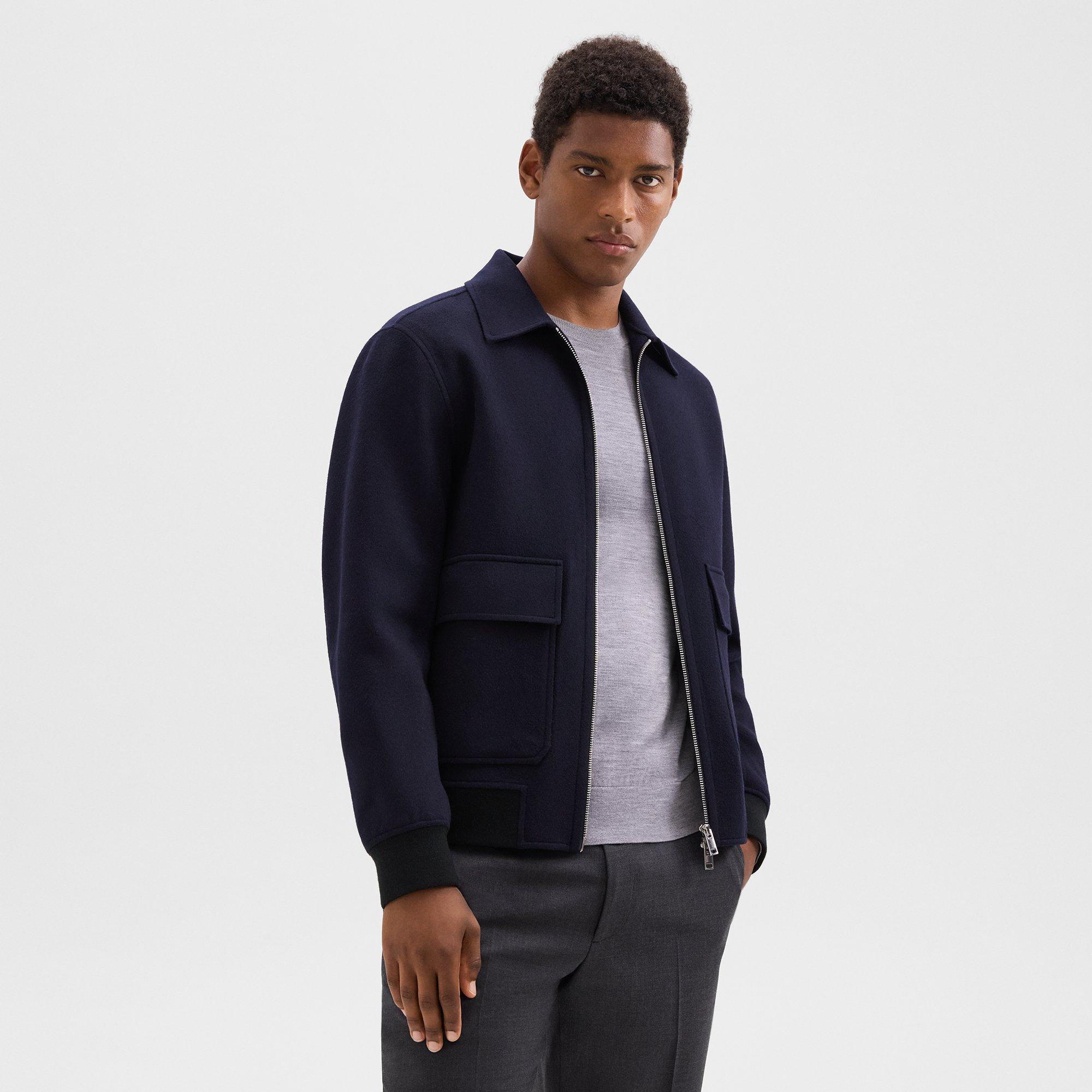THEORY SEAN JACKET IN DOUBLE-FACE WOOL-CASHMERE 