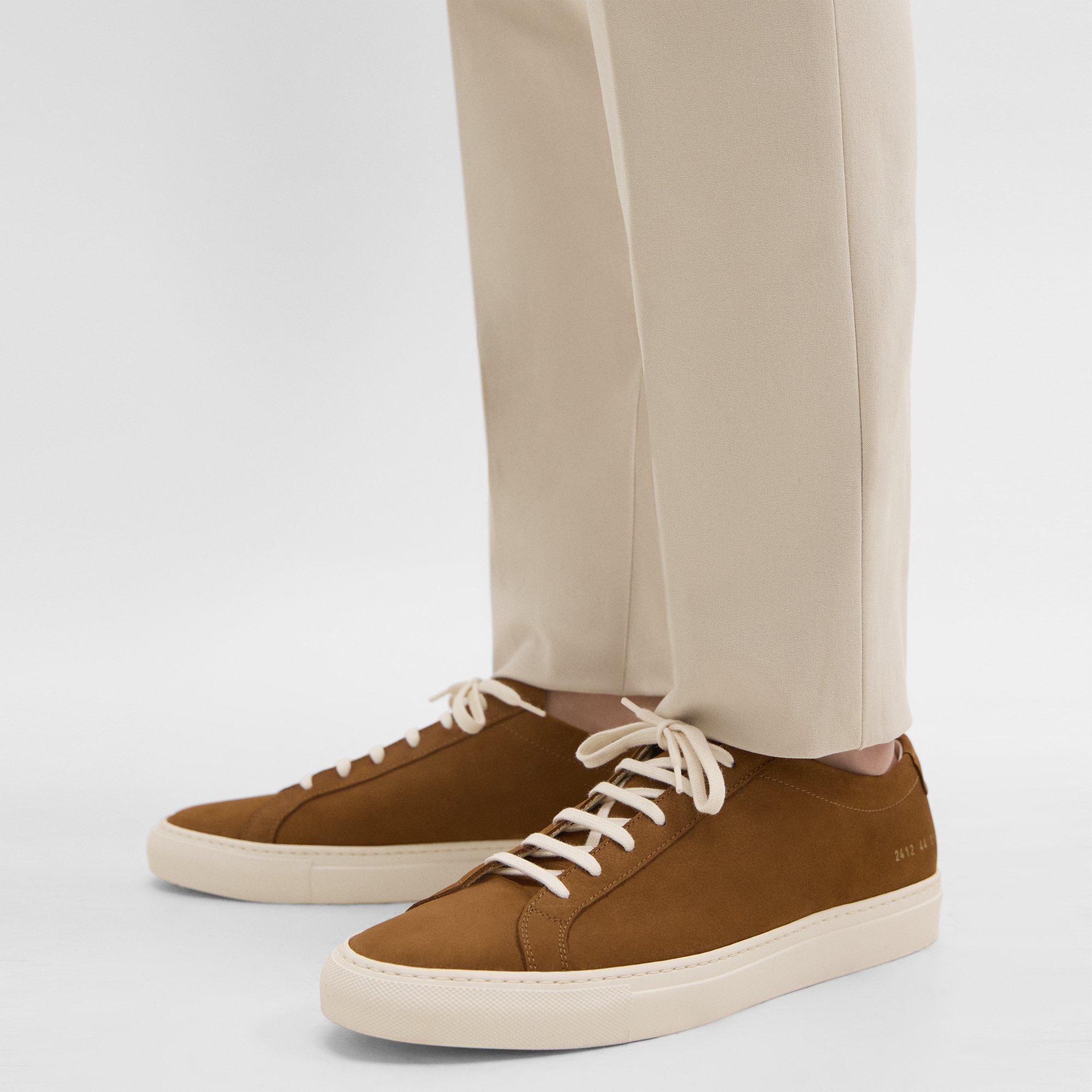 Shop Theory Common Projects Men's Original Achilles Sneakers In Tabacco