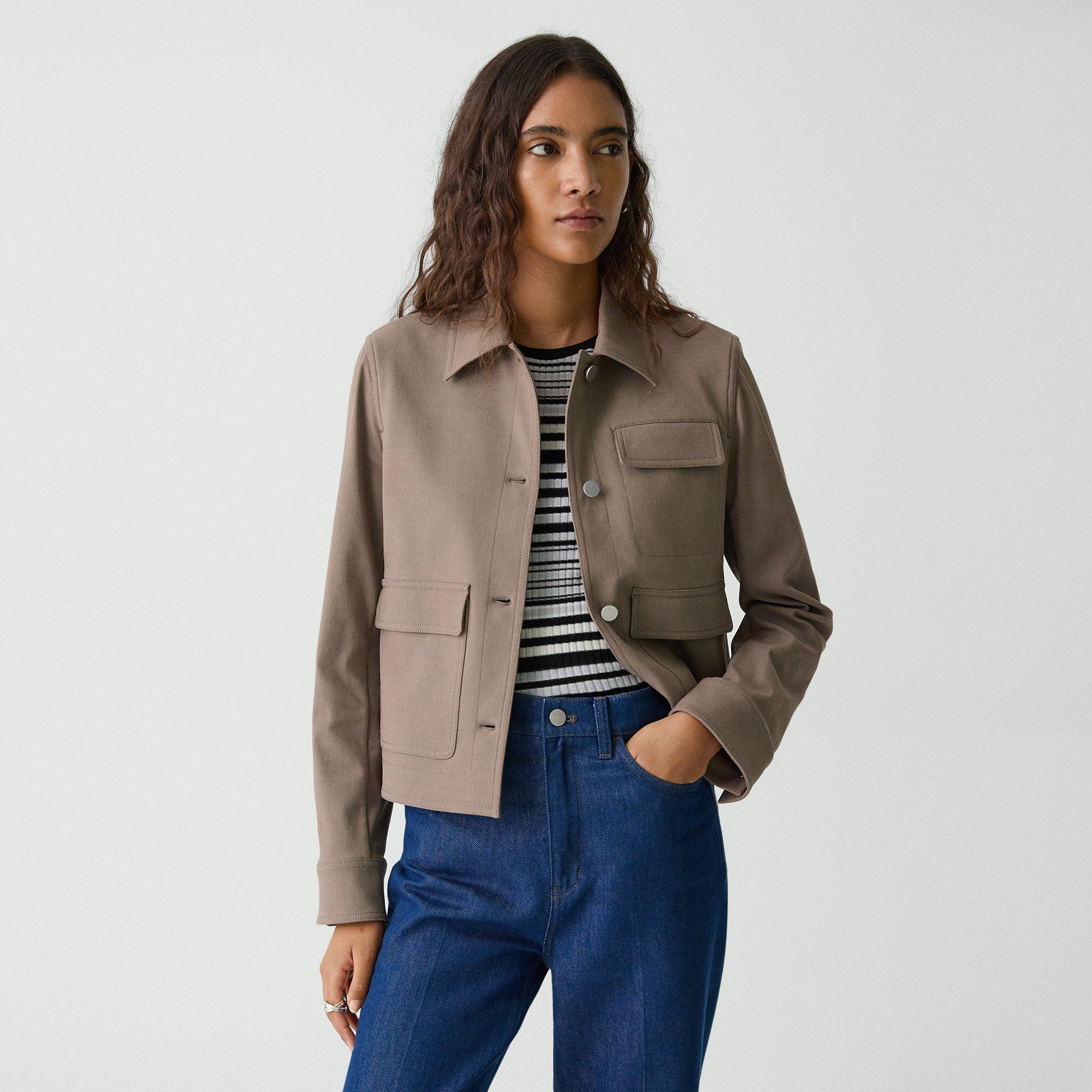 THEORY CASUAL JACKET IN NEOTERIC TWILL 