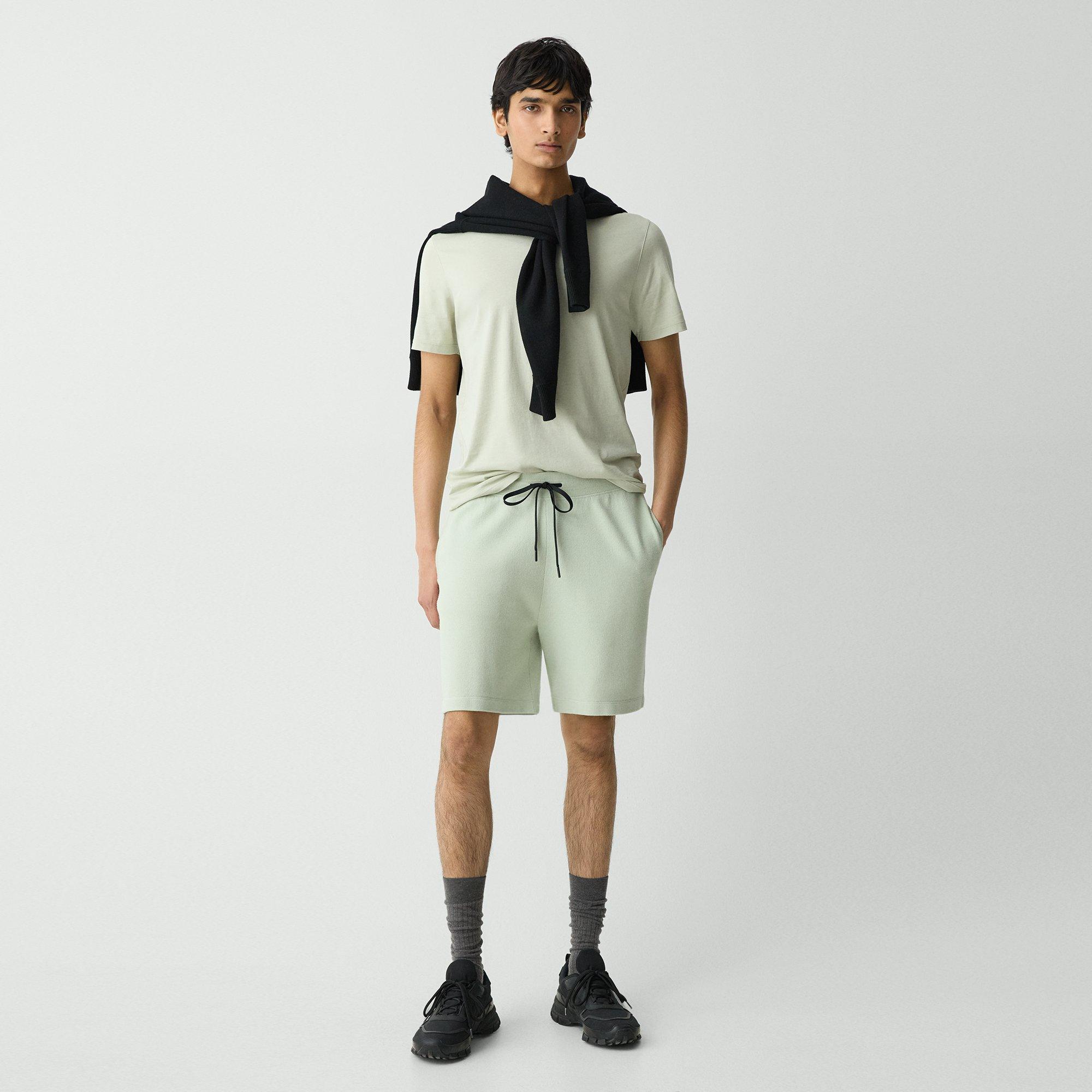 Theory Sweat Short In Light Bilen In Light Greenstone