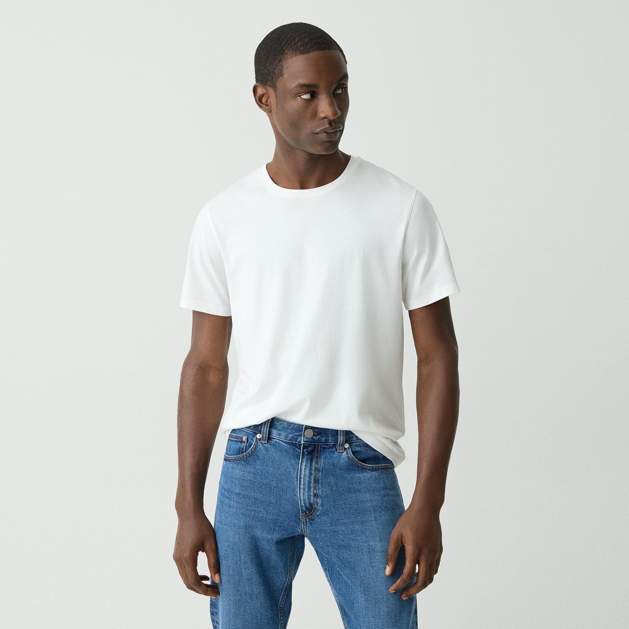 Theory Precise Tee In Luxe Cotton Jersey In White