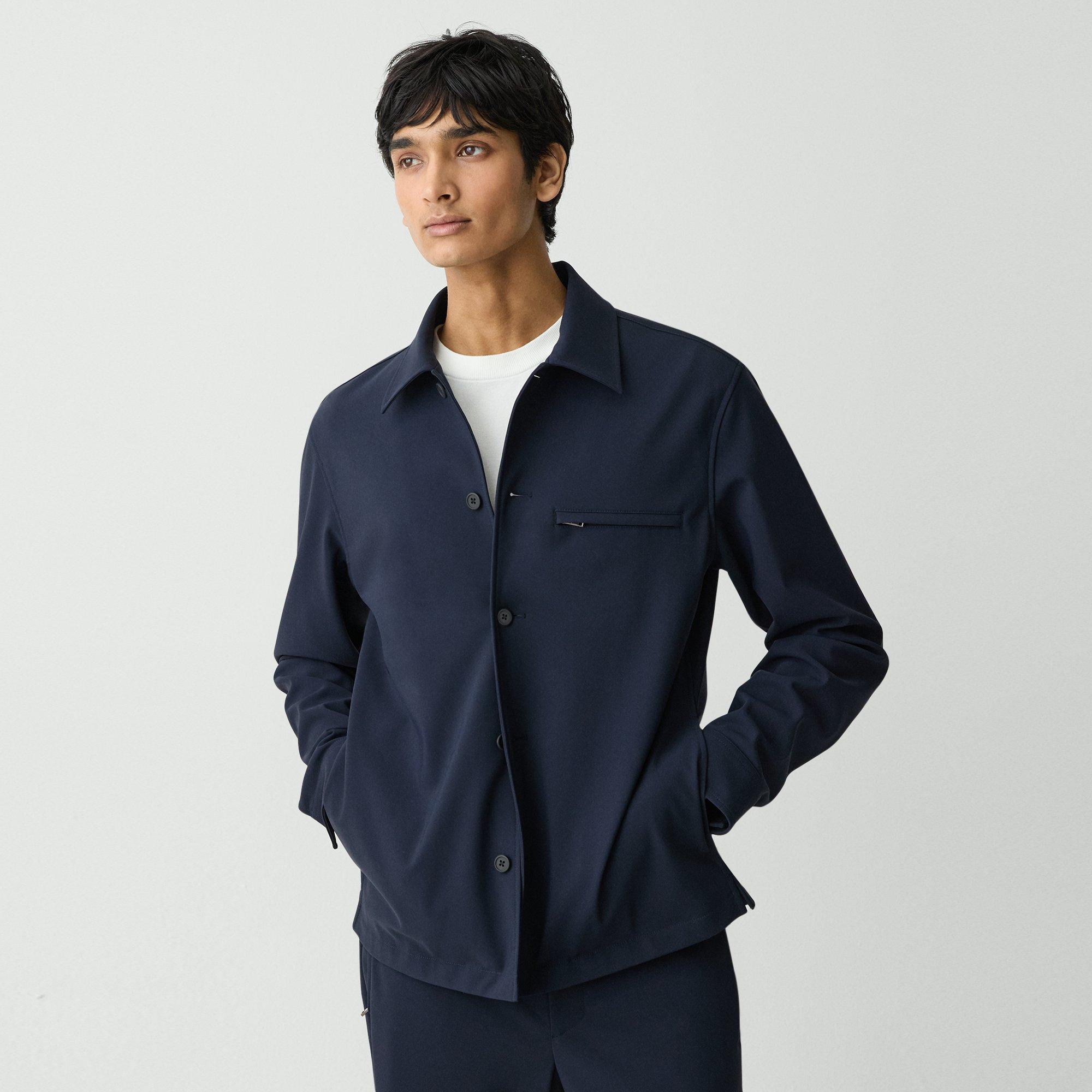 Theory Overshirt In Precision Ponte In Baltic