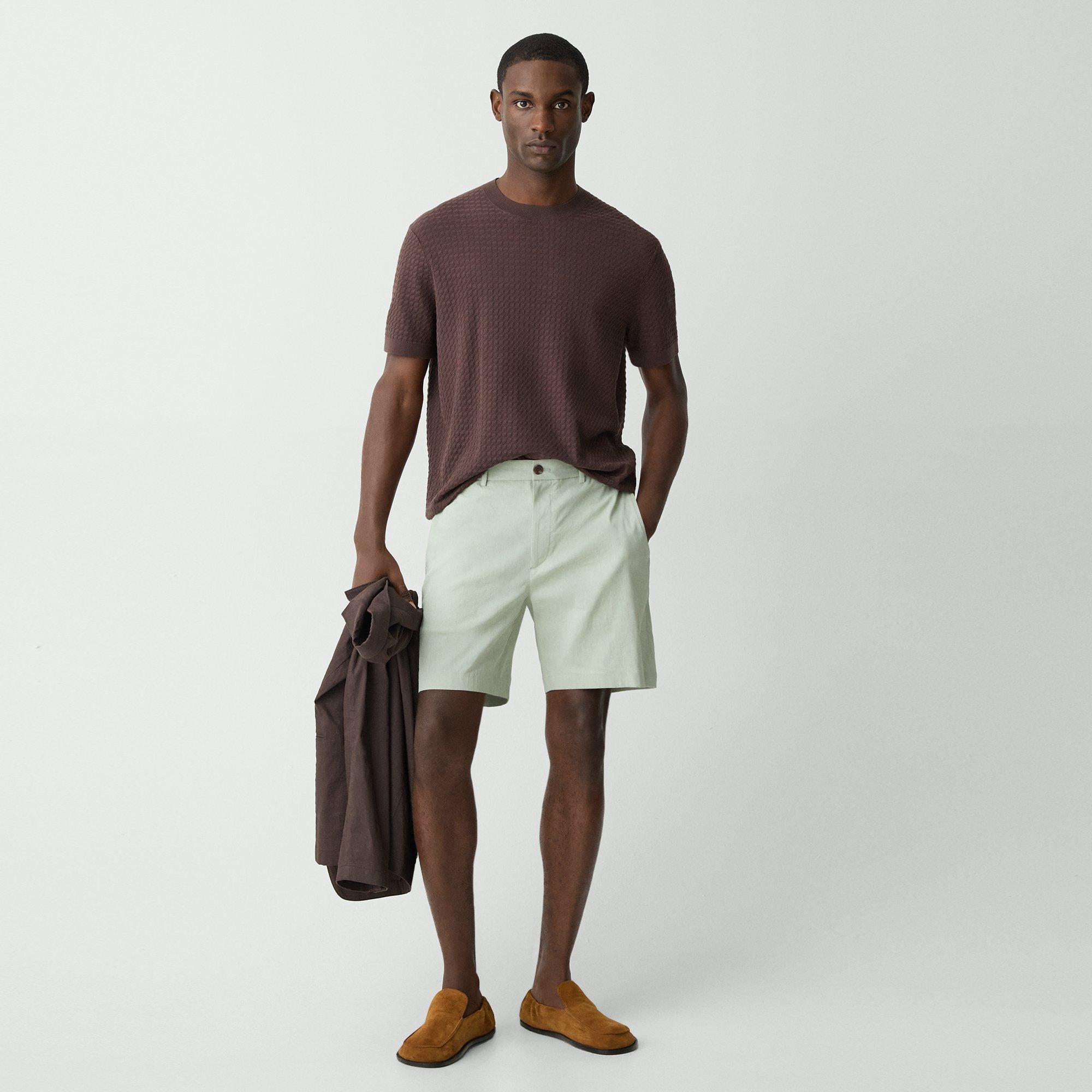 THEORY CURTIS DRAWSTRING SHORT IN GOOD LINEN 