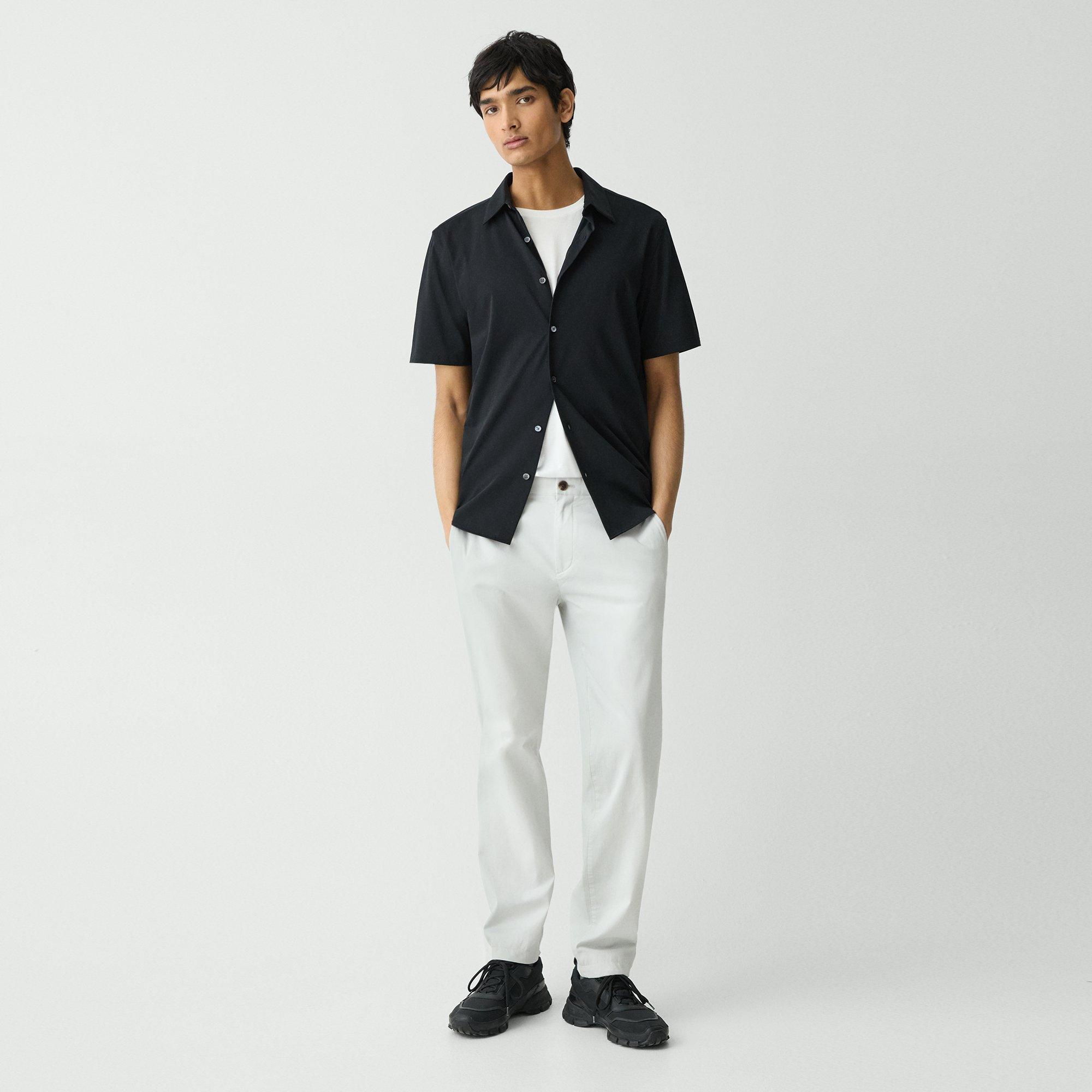 Theory Zaine Pant In Cotton In Fog