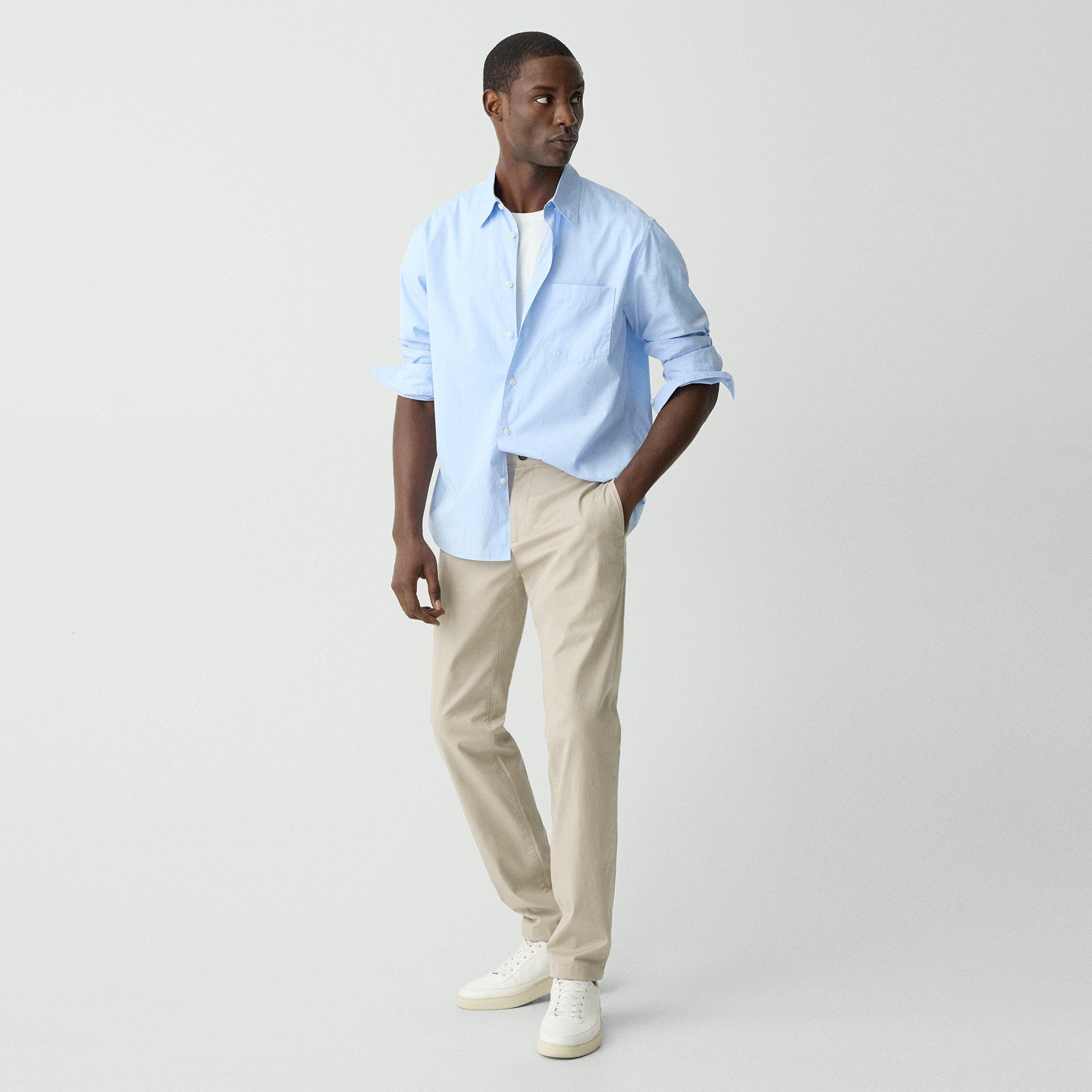 Theory Noll Short Sleeve Camp Shirt In Earl Grey