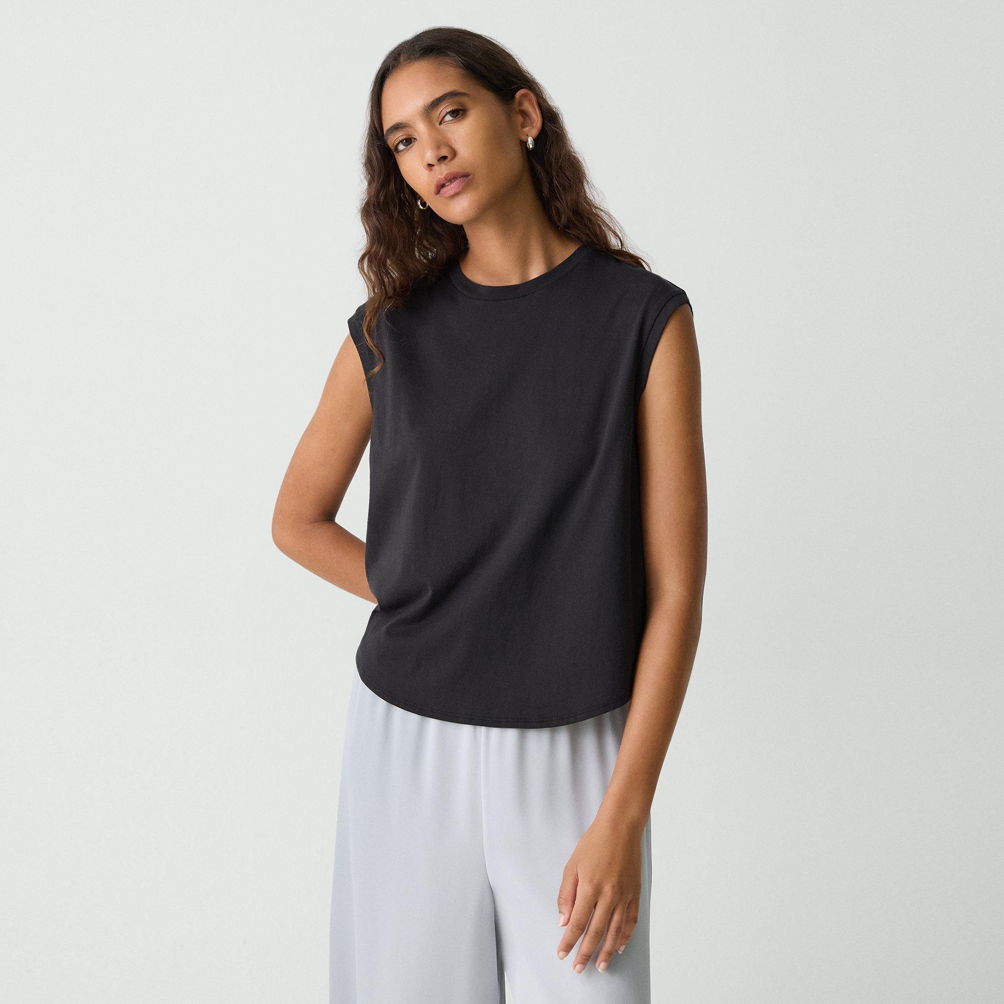 Theory Shirttail Tank Top In Cotton