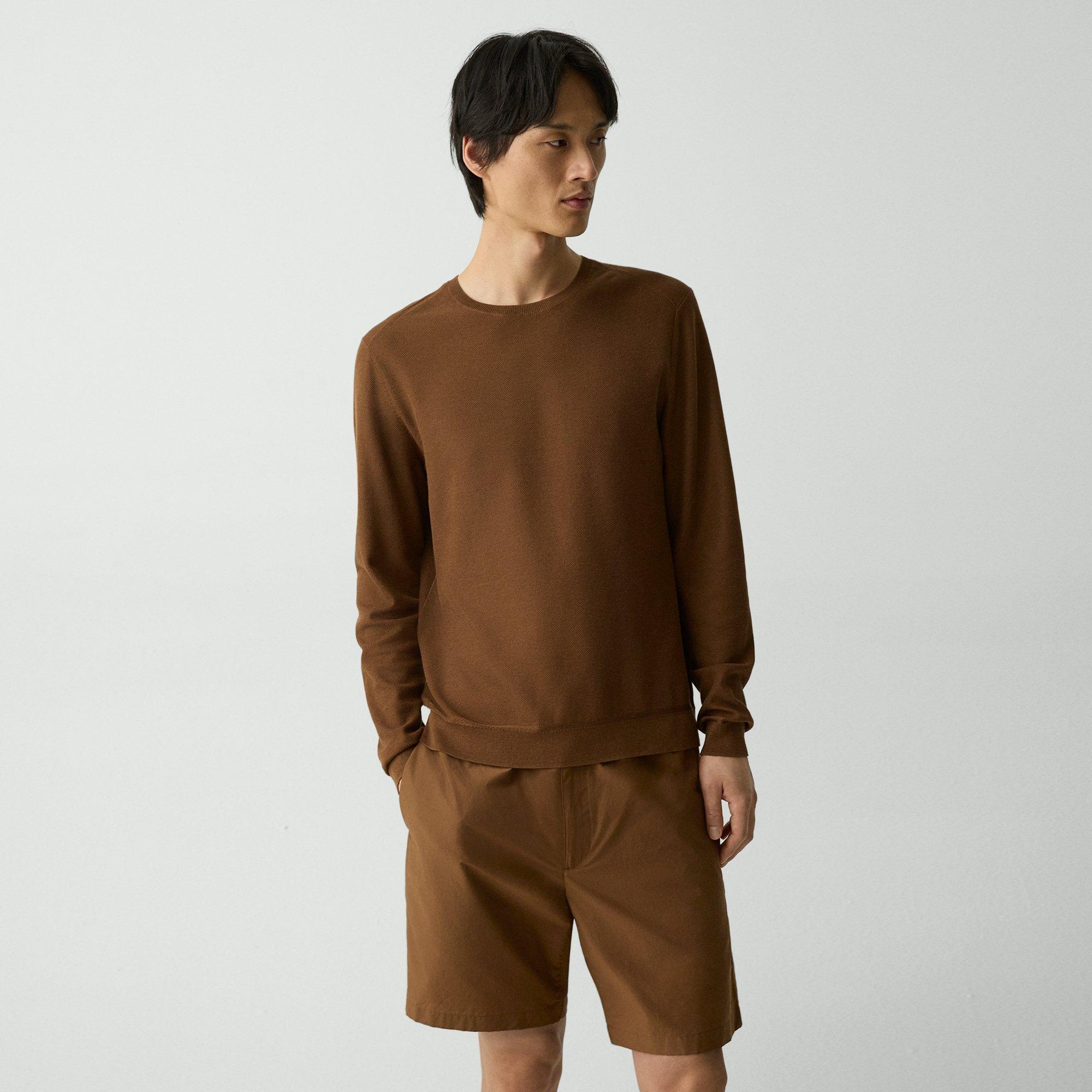 Theory Crewneck Sweatshirt In Silk-cotton