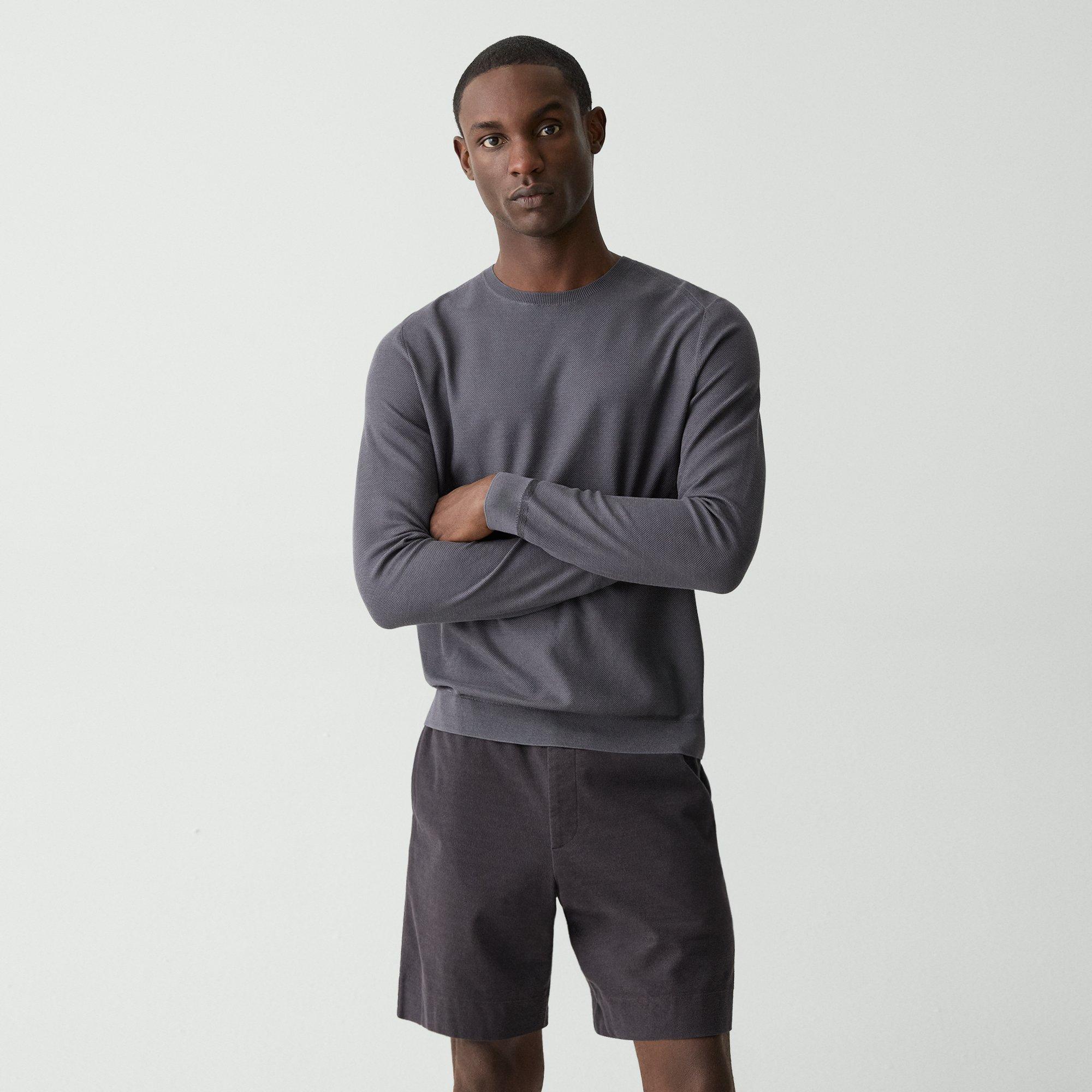 Theory Crewneck Sweatshirt In Silk-cotton