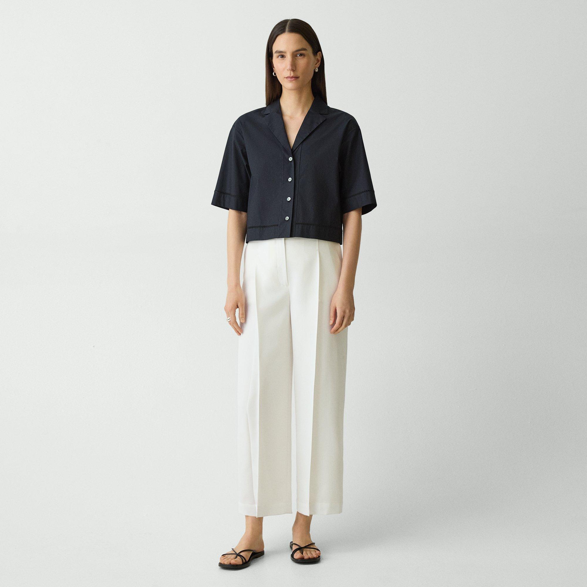 Theory Deep Pleat Pant In City Twill