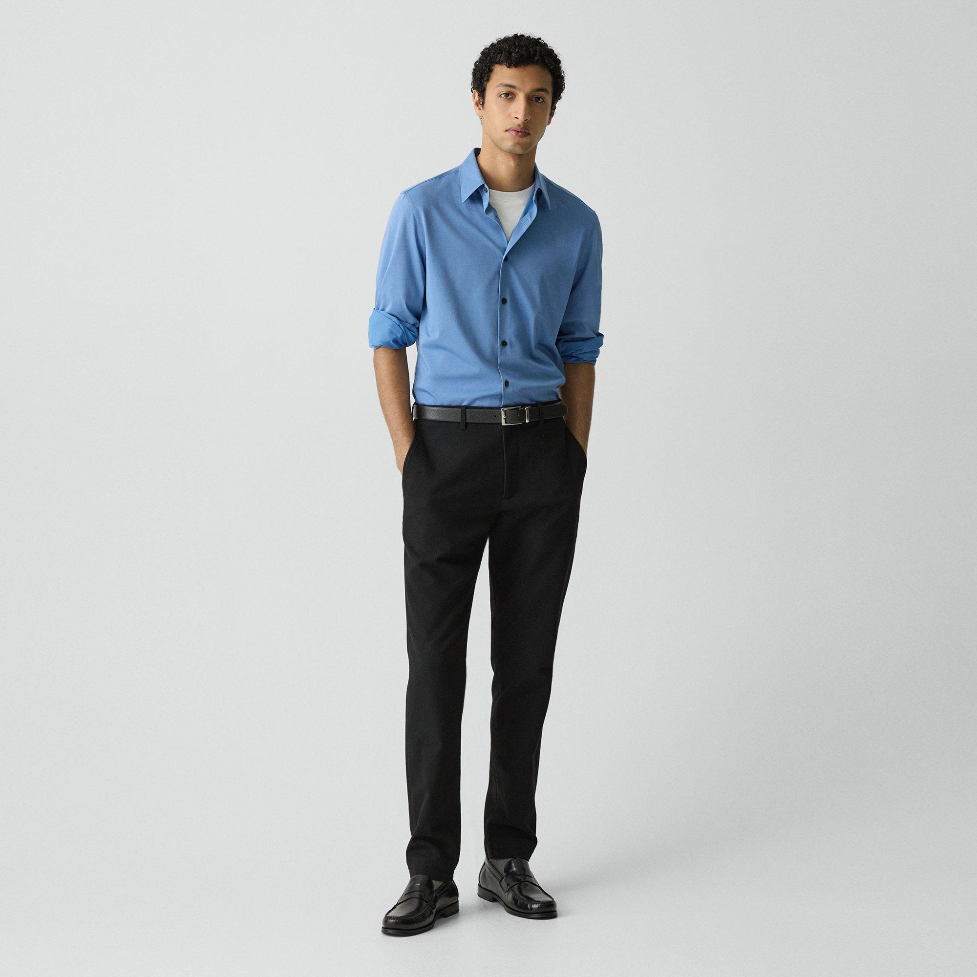 Theory Zaine Pant In Mercer Twill In Blue