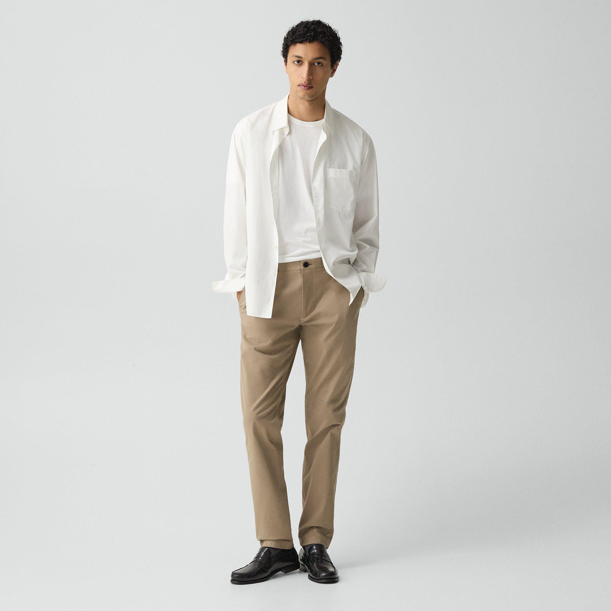 Theory Zaine Pant In Brushed Chino In White