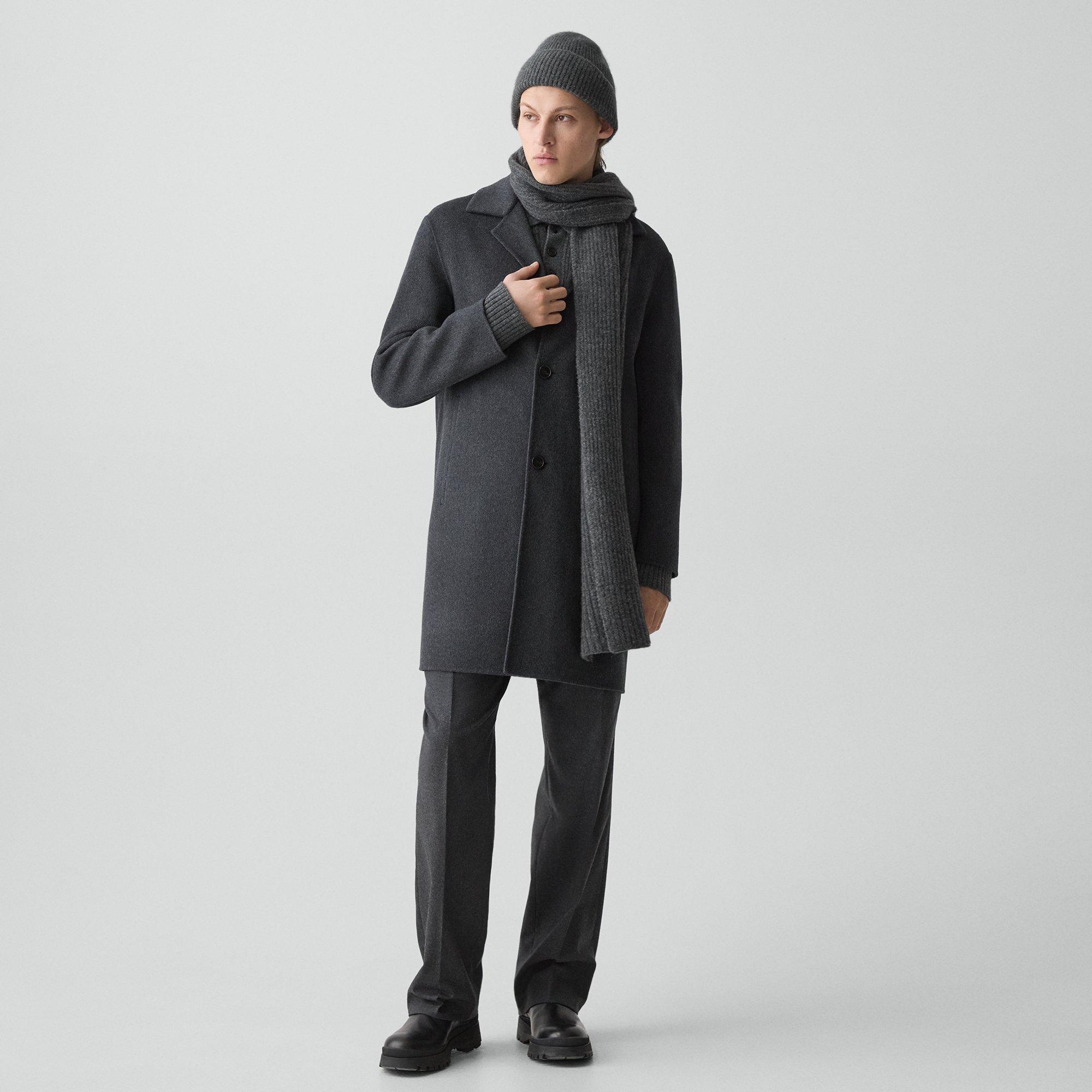 Theory Scarf In Astor Wool In Gray