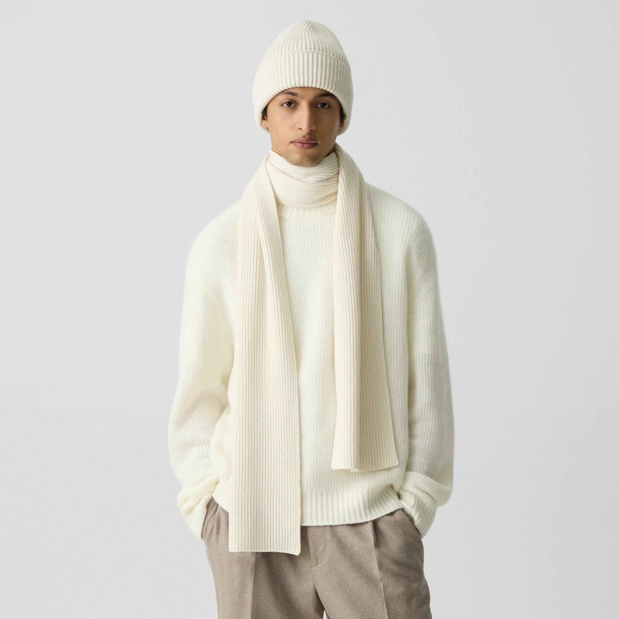 Theory Scarf In Cashmere In White