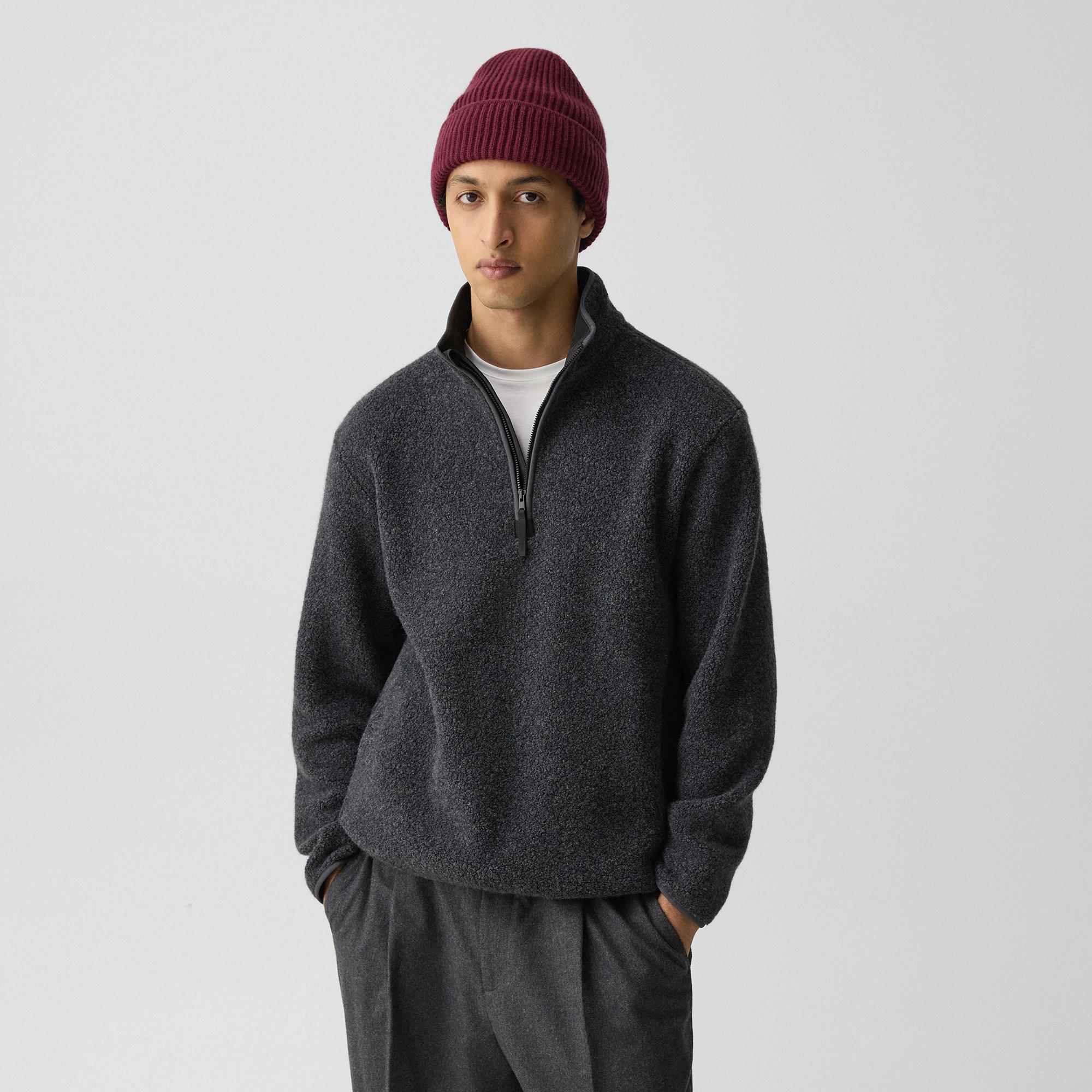 Theory Ribbed Beanie In Cashmere In Multi
