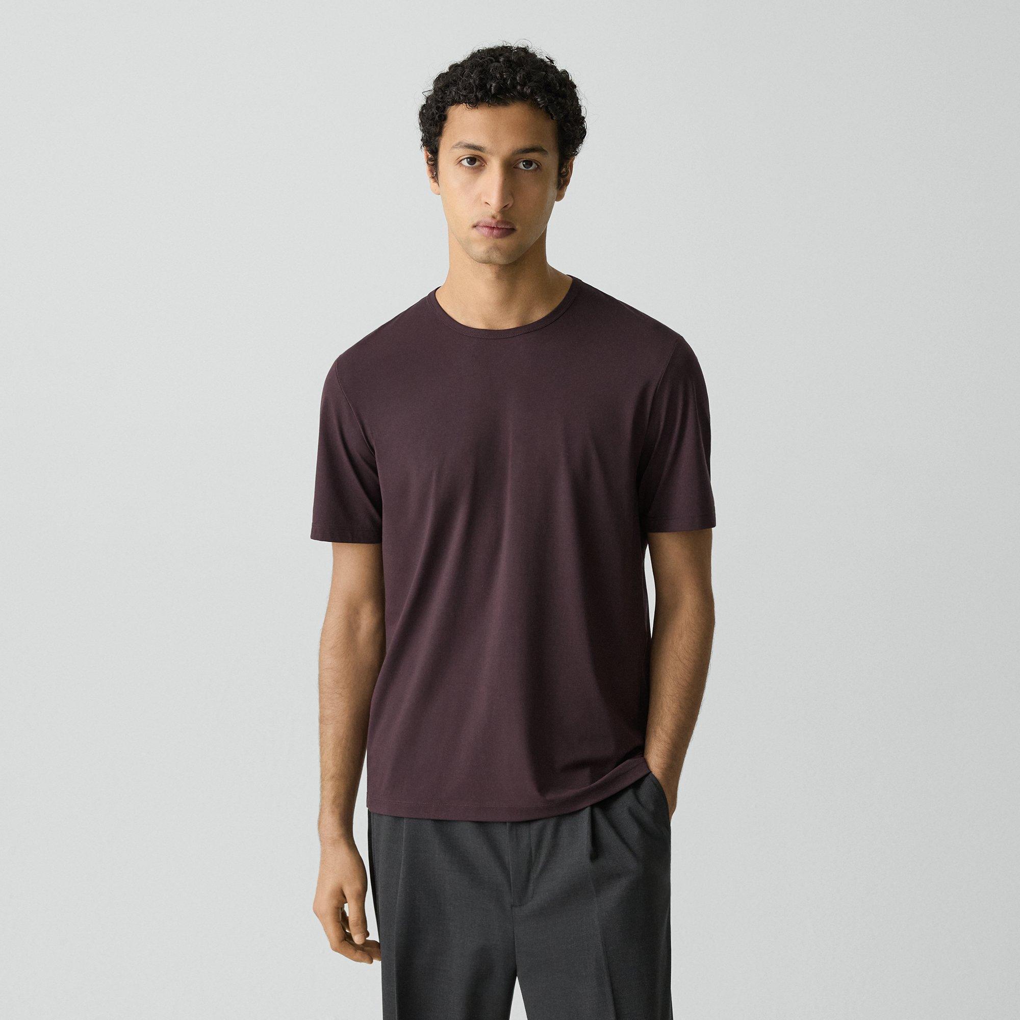 Theory Crewneck Tee In Perform Jersey In Multi