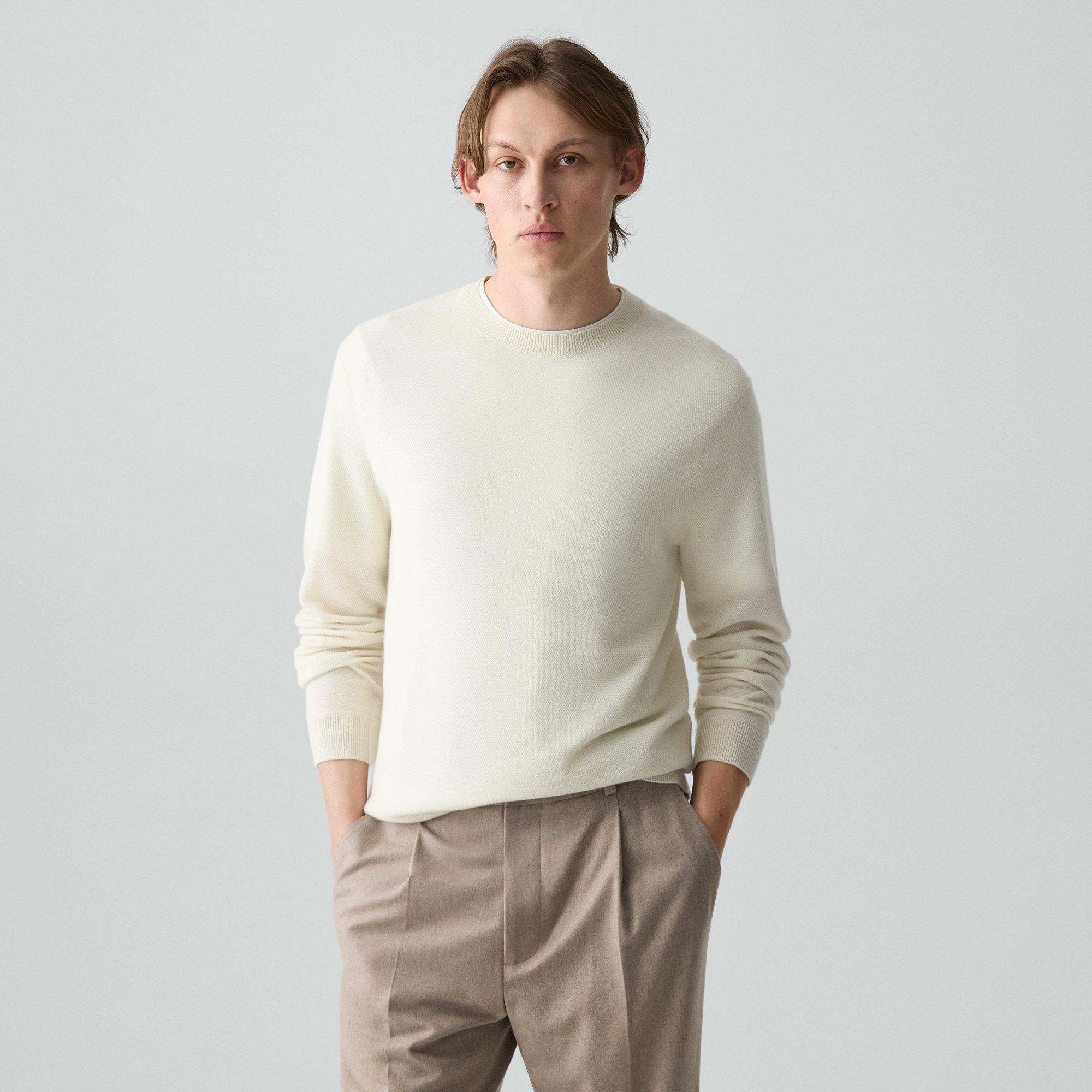 Theory Crewneck Sweater In Cashmere In Neutral