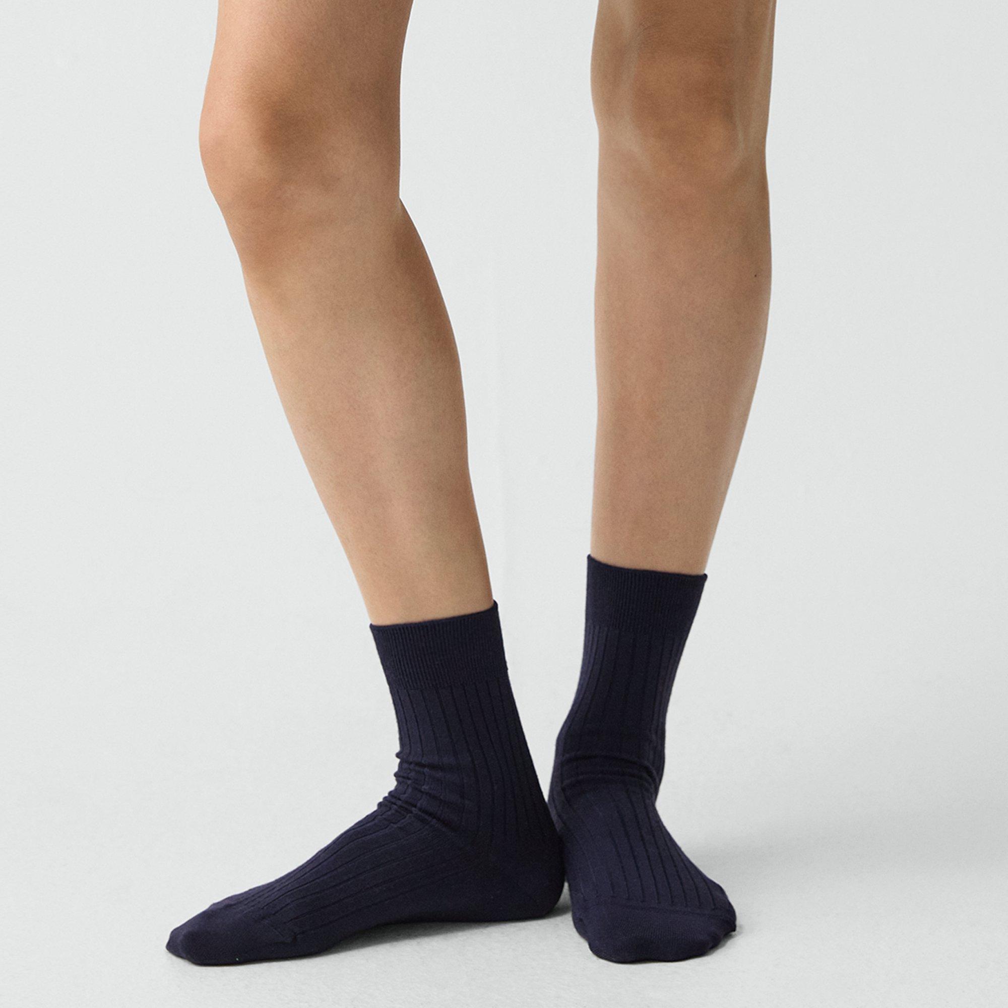 Theory Trouser Socks In Washable Wool
