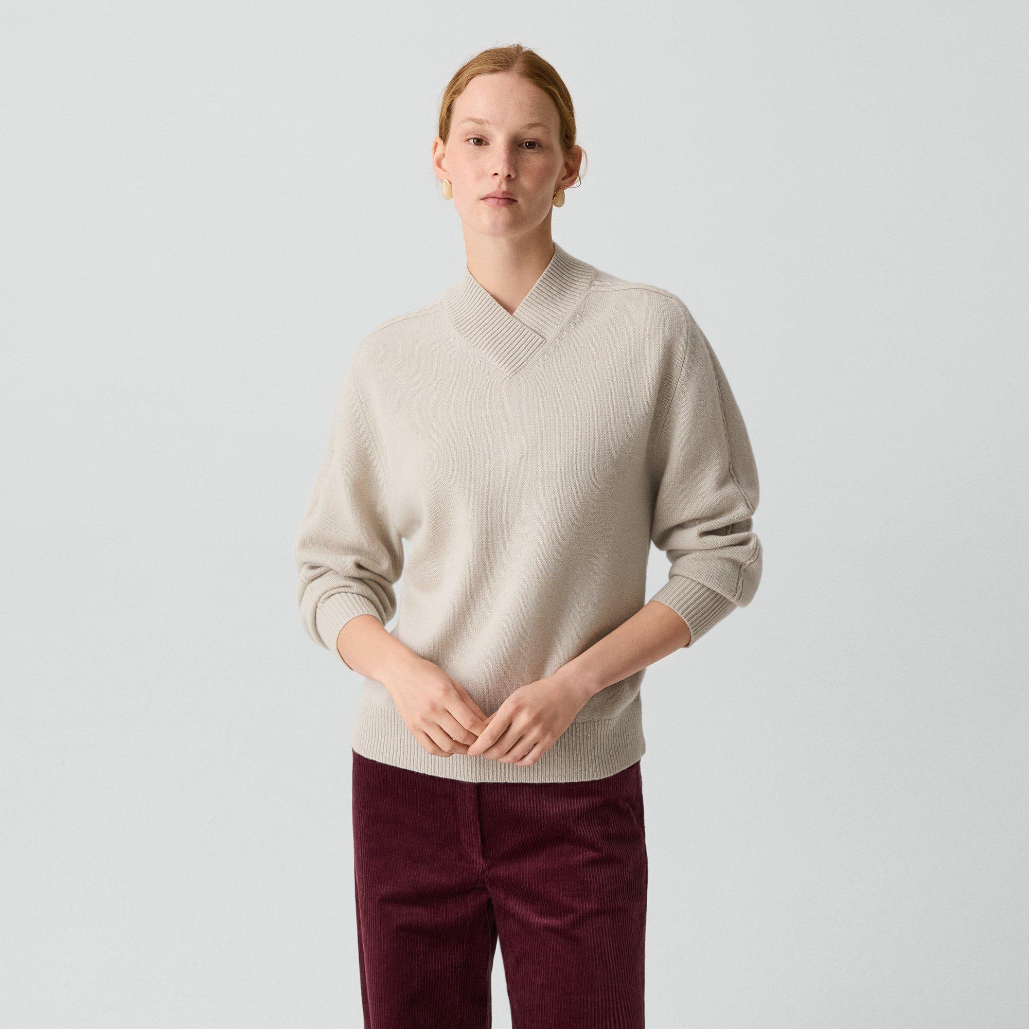 Theory Karenia Sweater In Cashmere In Gray