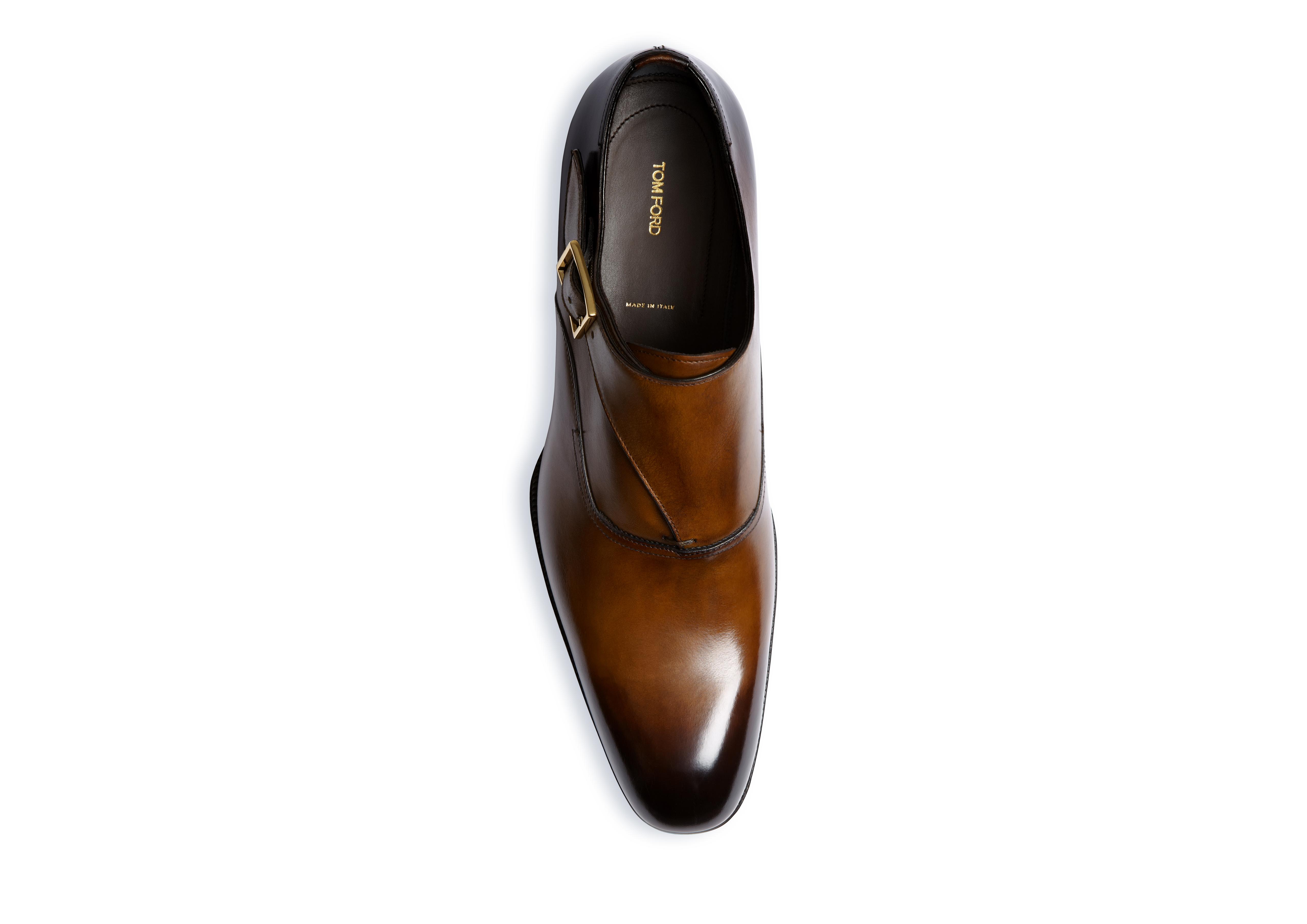 Edward Burnished Leather Brogue Monkstrap
