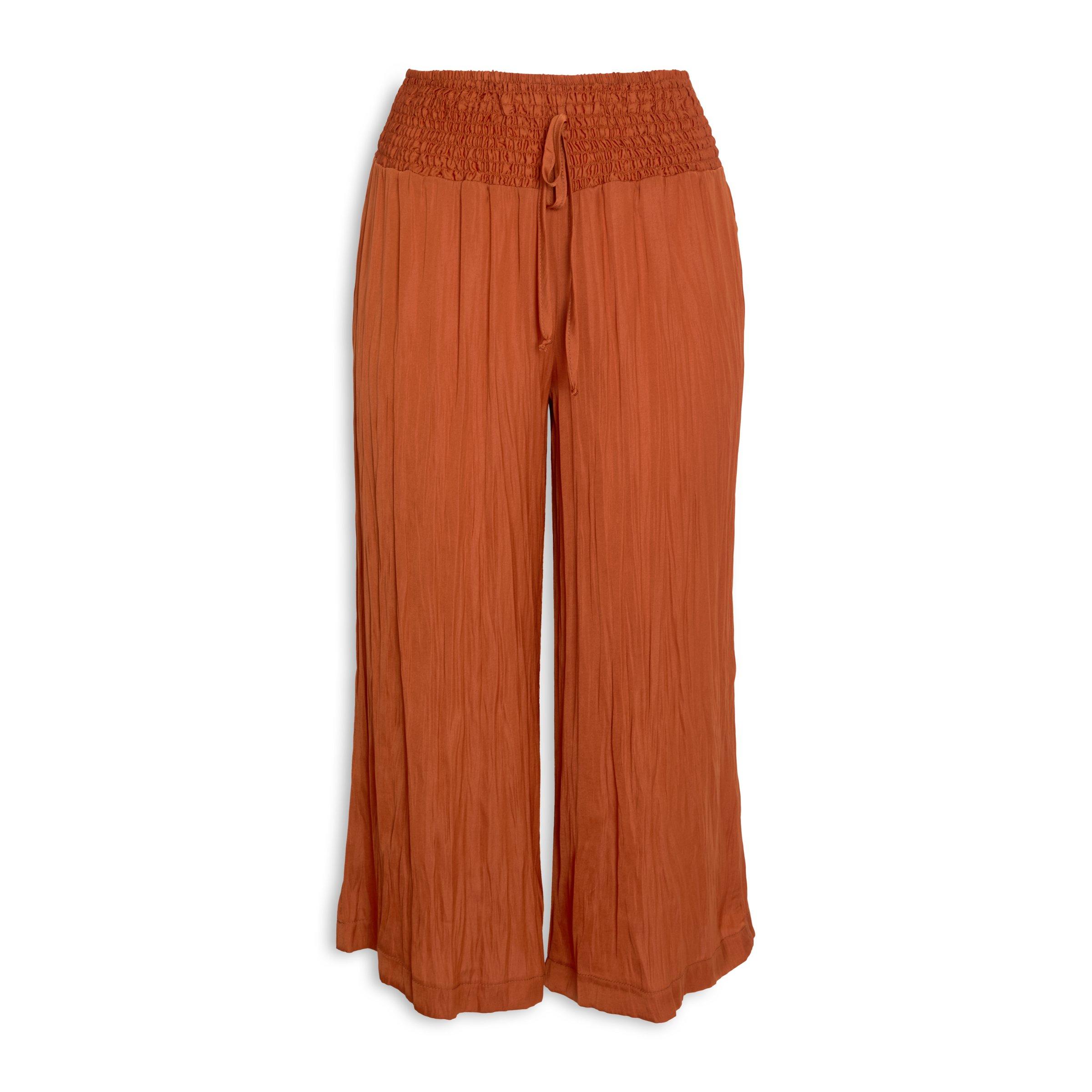 Ladies Wide Leg Rust Joggers – StylePhase SA