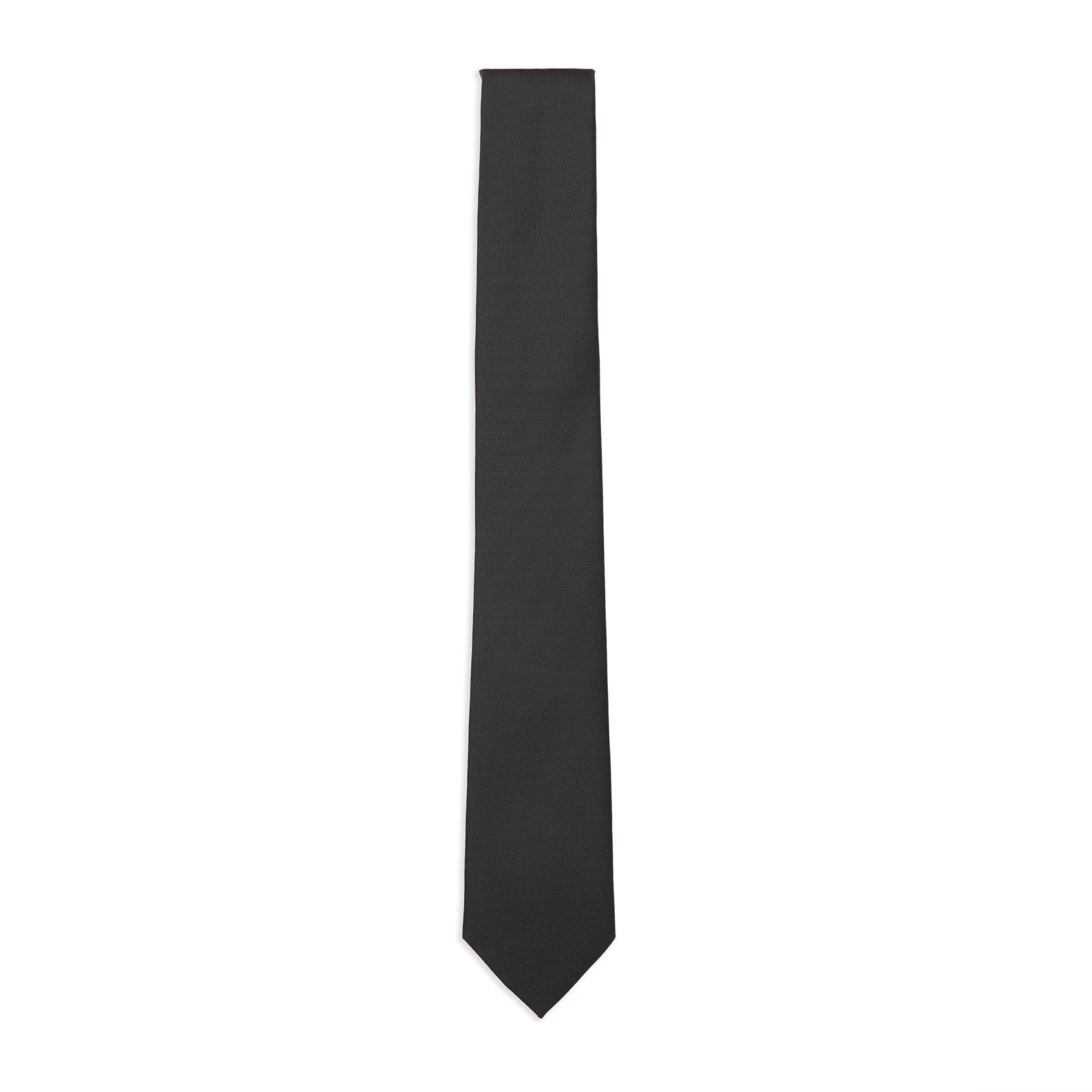 Black Textured Tie (3013043) Truworths Man